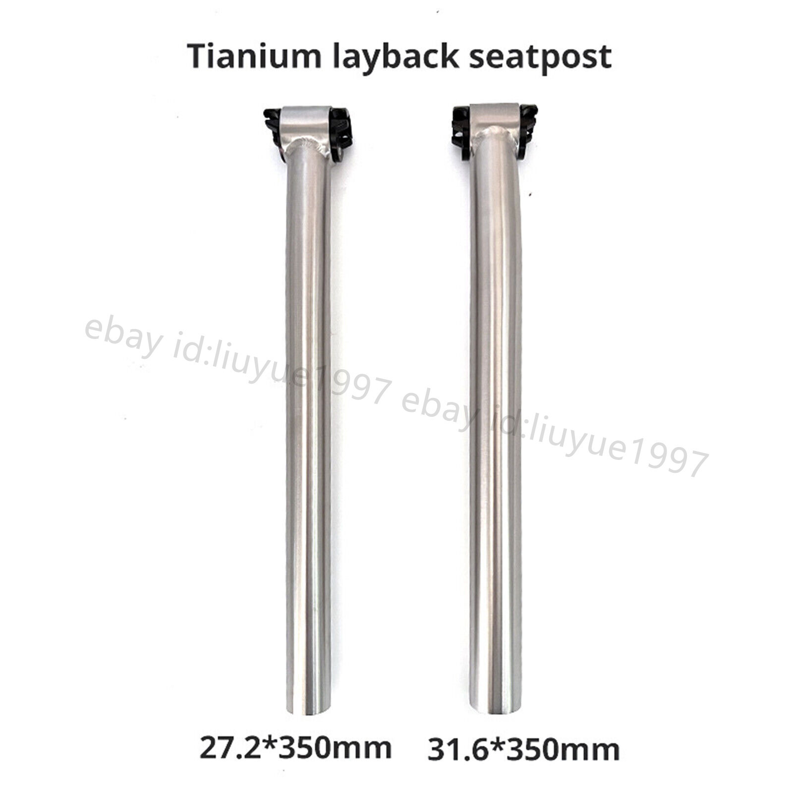 27.2 30.9 31.6 Titanium Bicycle Bike MTB Ti Setback Seatpost * 350/400 mm