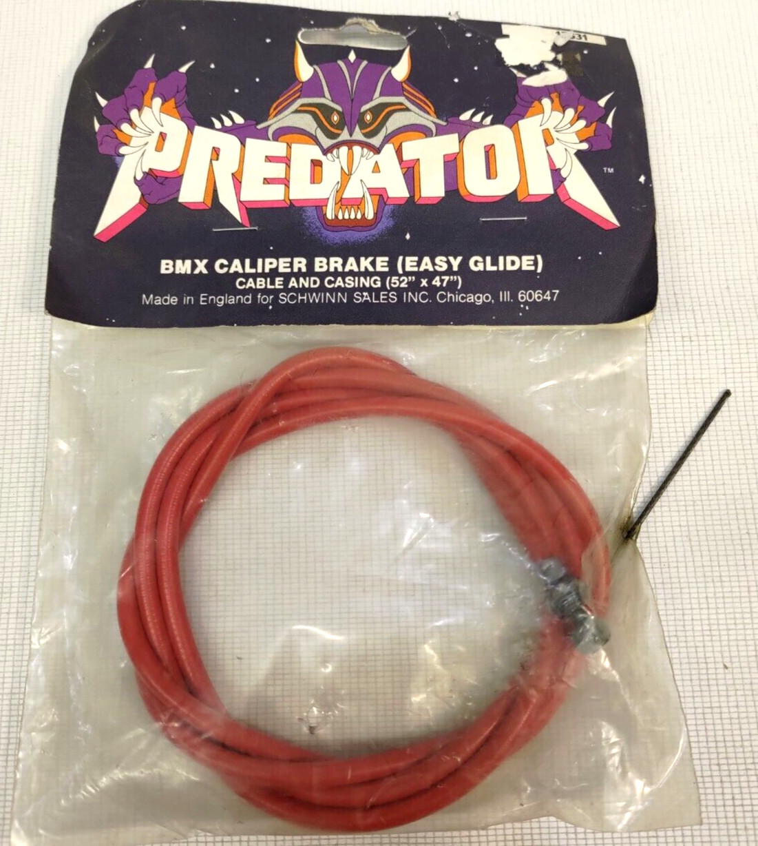 Schwinn Predator by Clark`s of England 1.6mm (52″x47″) Brake Cable – New – NOS