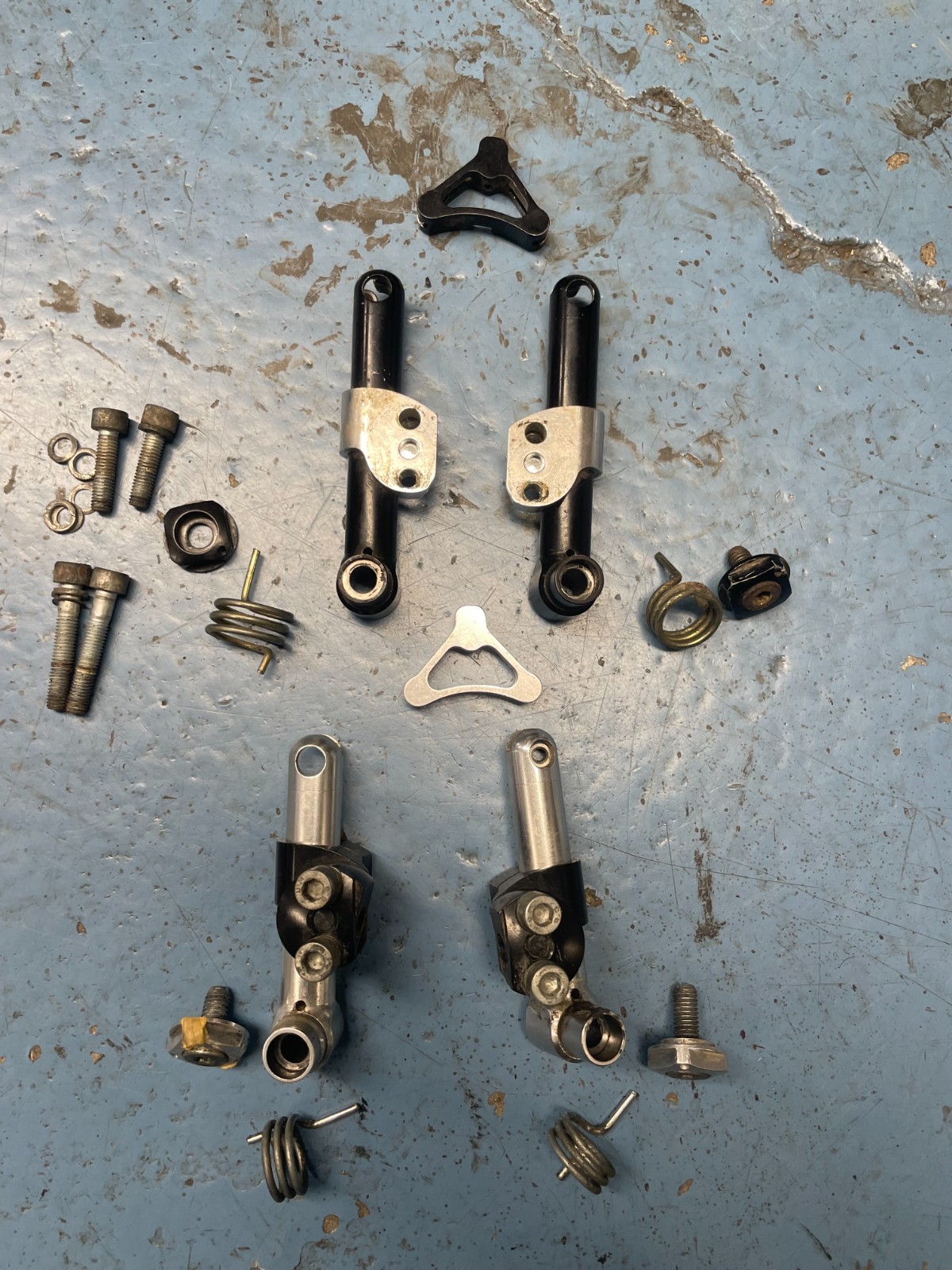 Avid Tri-Align cantilever brake parts rare vintage MTB CNC black silver