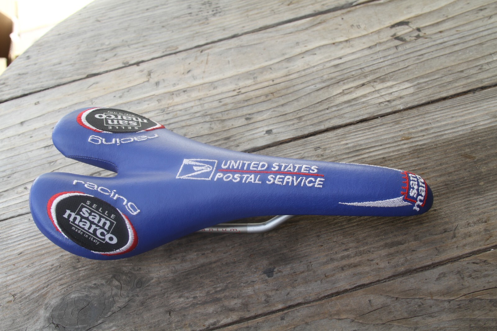Selle San Marco USPS Postal Aspide Saddle Road Racing Titanium Rails Take Off