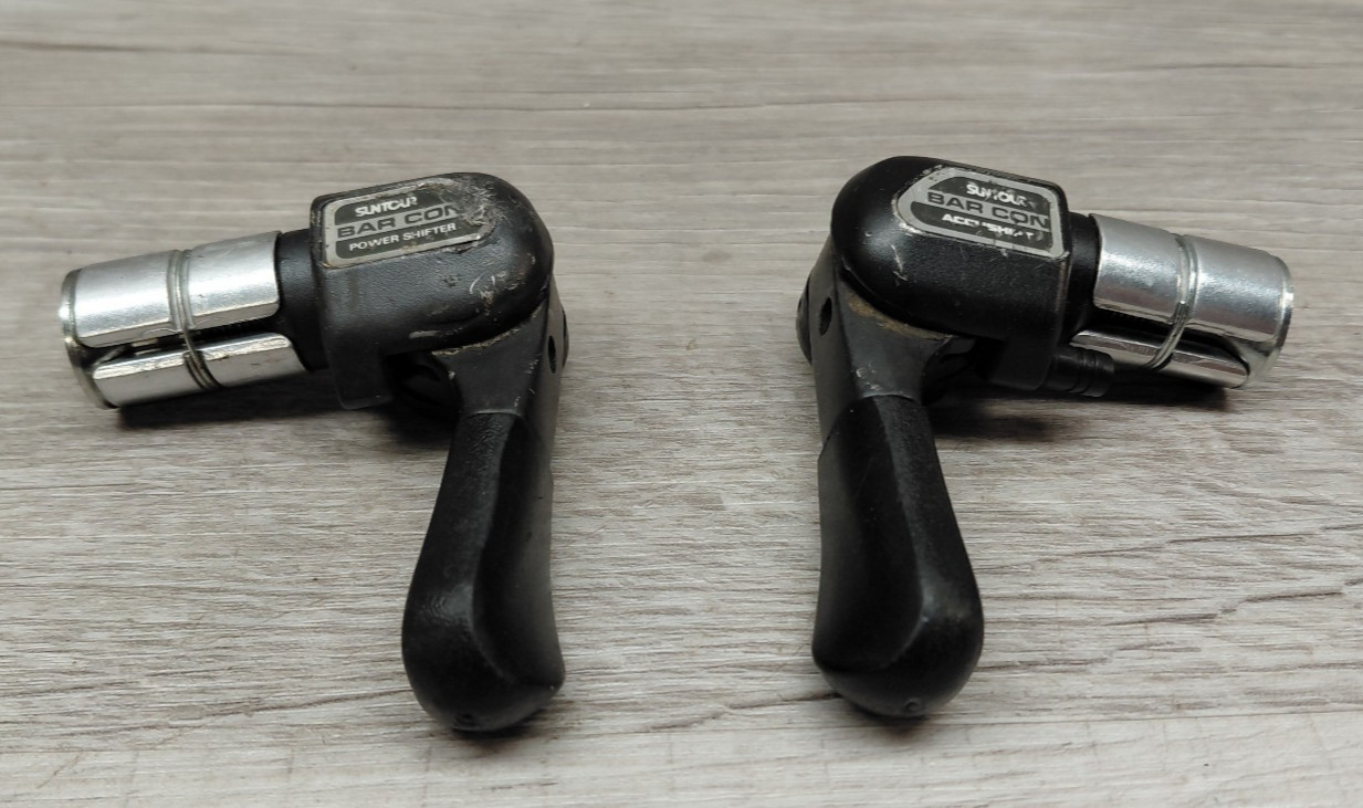 Vintage SUNTOUR Bar Con Indexed Accushift Bar End Shift Levers
