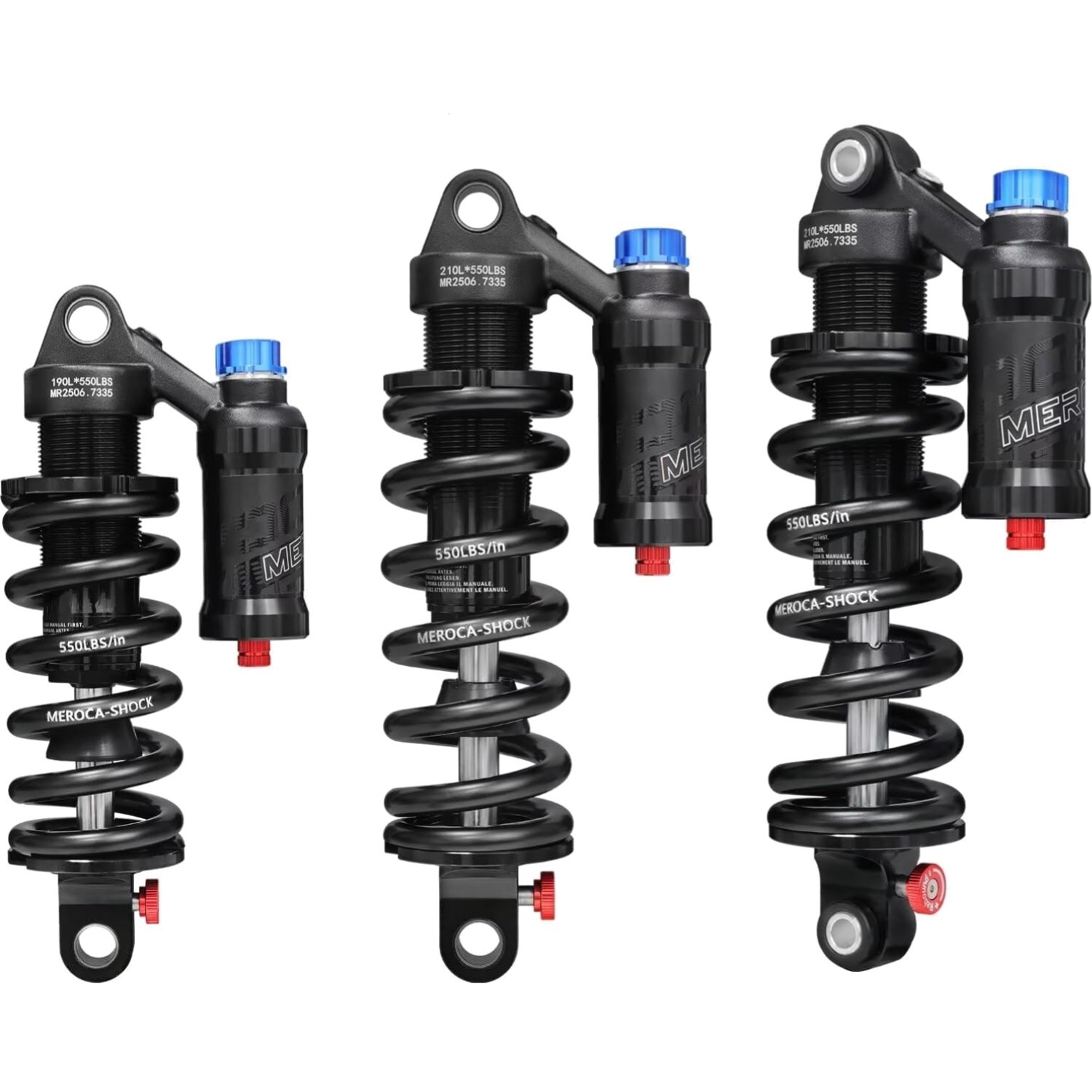 Adjustable Air Spring Coil Over Shock Absorber 190-265mm 550LBS
