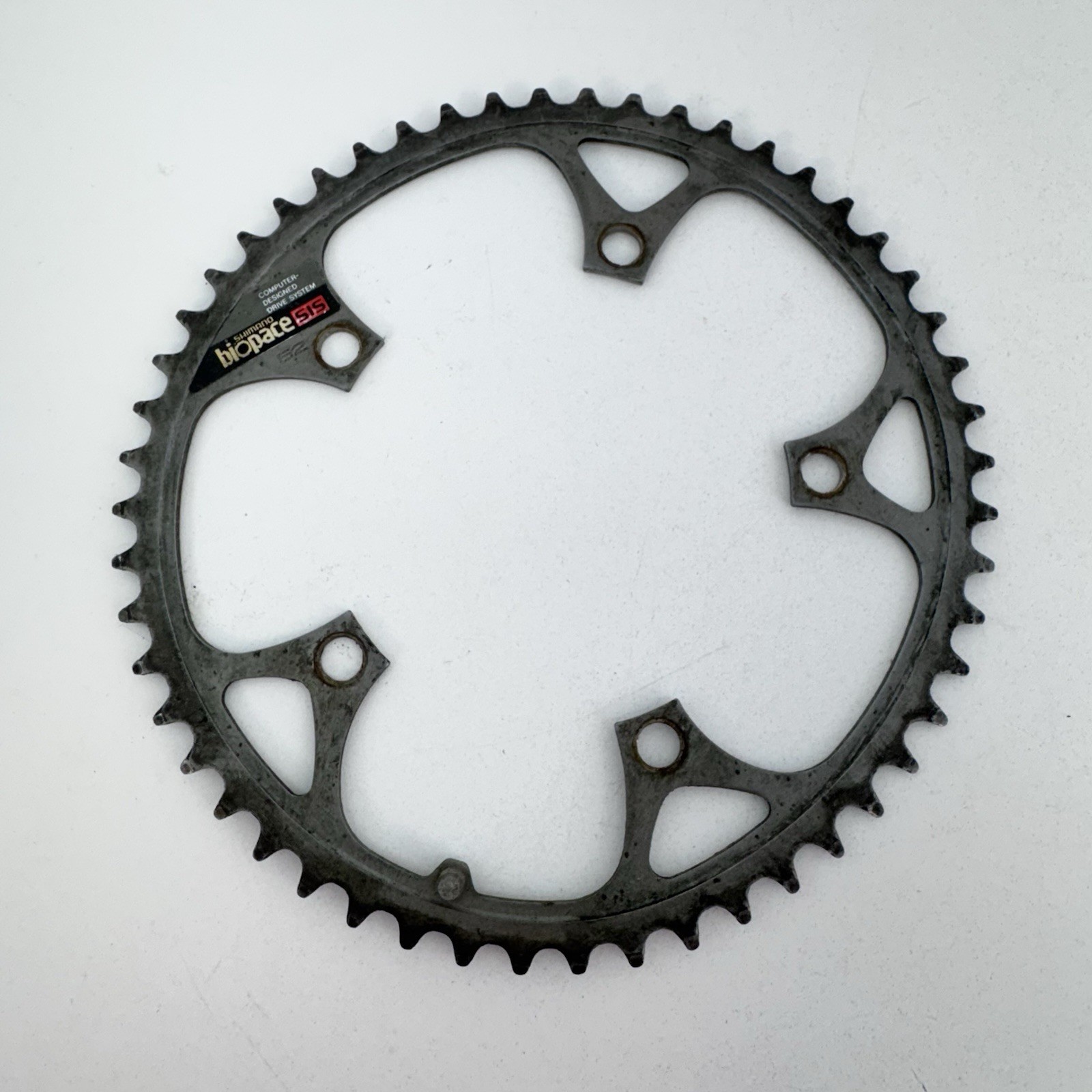 Vintage Shimano Biopace 52t Chainring 600 52 Tooth 130 BCD Silver Oval 80s A22