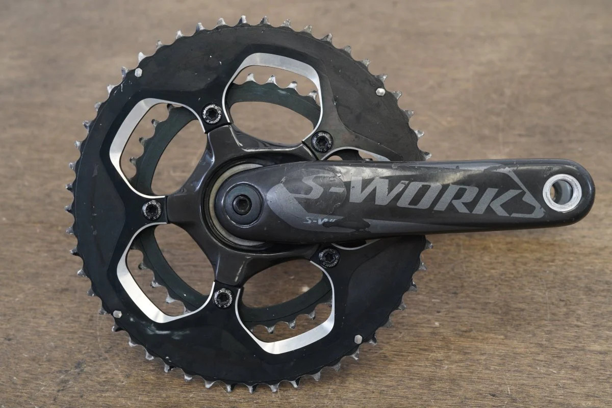 172.5mm 52/36T BB30 Specialized S-WORKS Carbon Road Crankset 598g