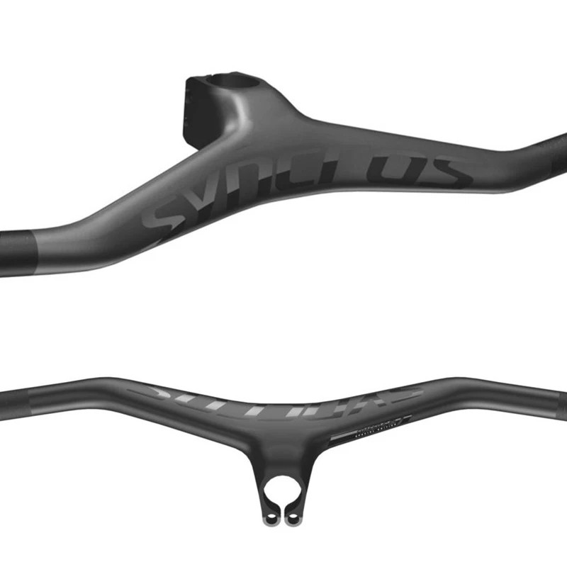 Carbon Fiber Mountain Bike Integrated Handlebar Stem -25 Degree 740mm