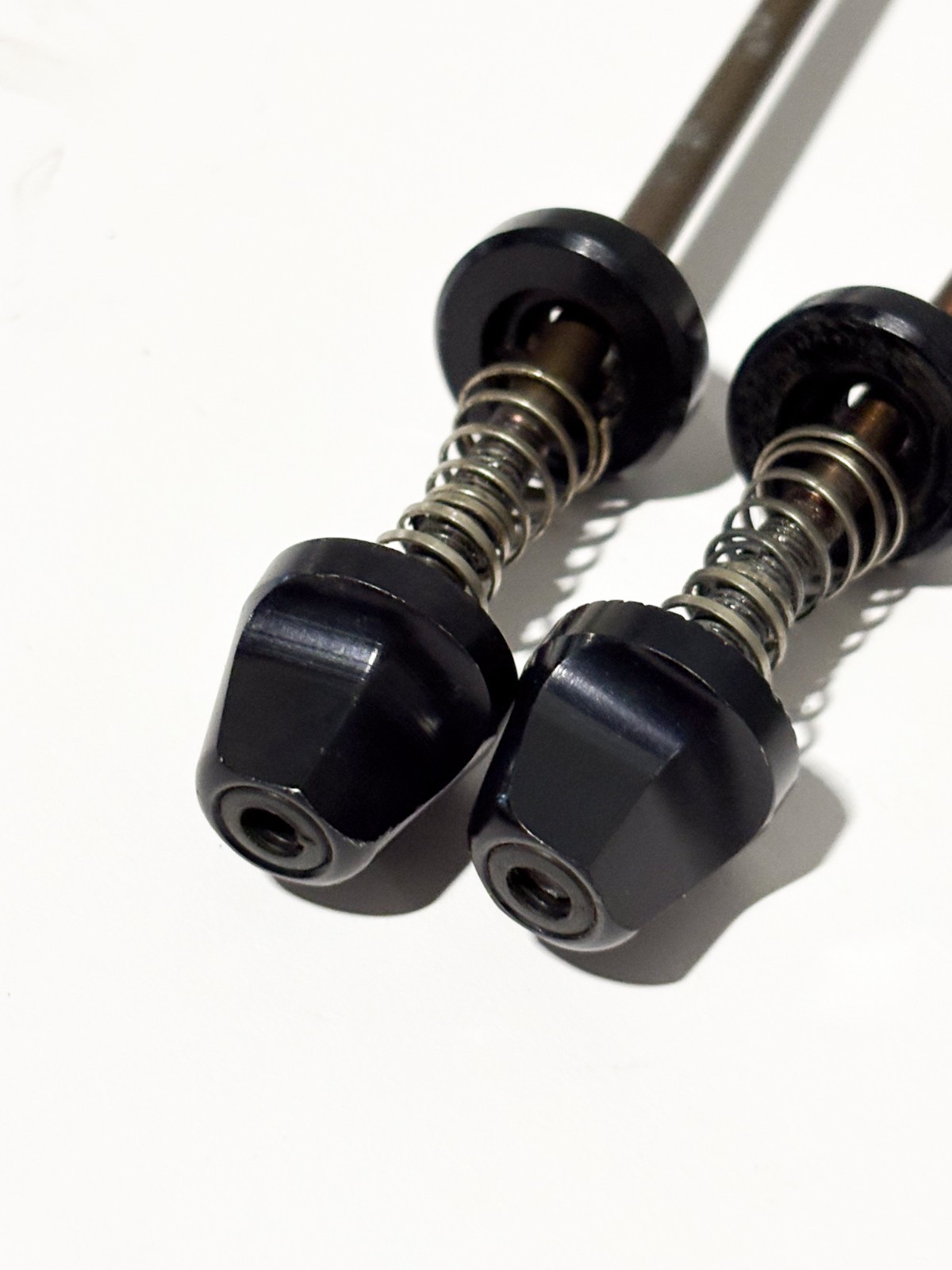 Black Salsa Logo Flip Off Front 100mm Rear 135mm Steel Quick Release Skewer Set