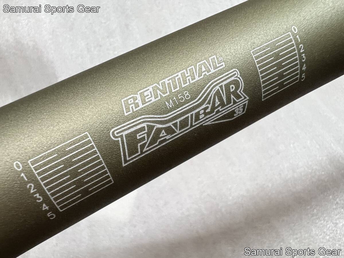 Renthal Fatbar 35 Riser Bar 800mm Gold New Aluminum