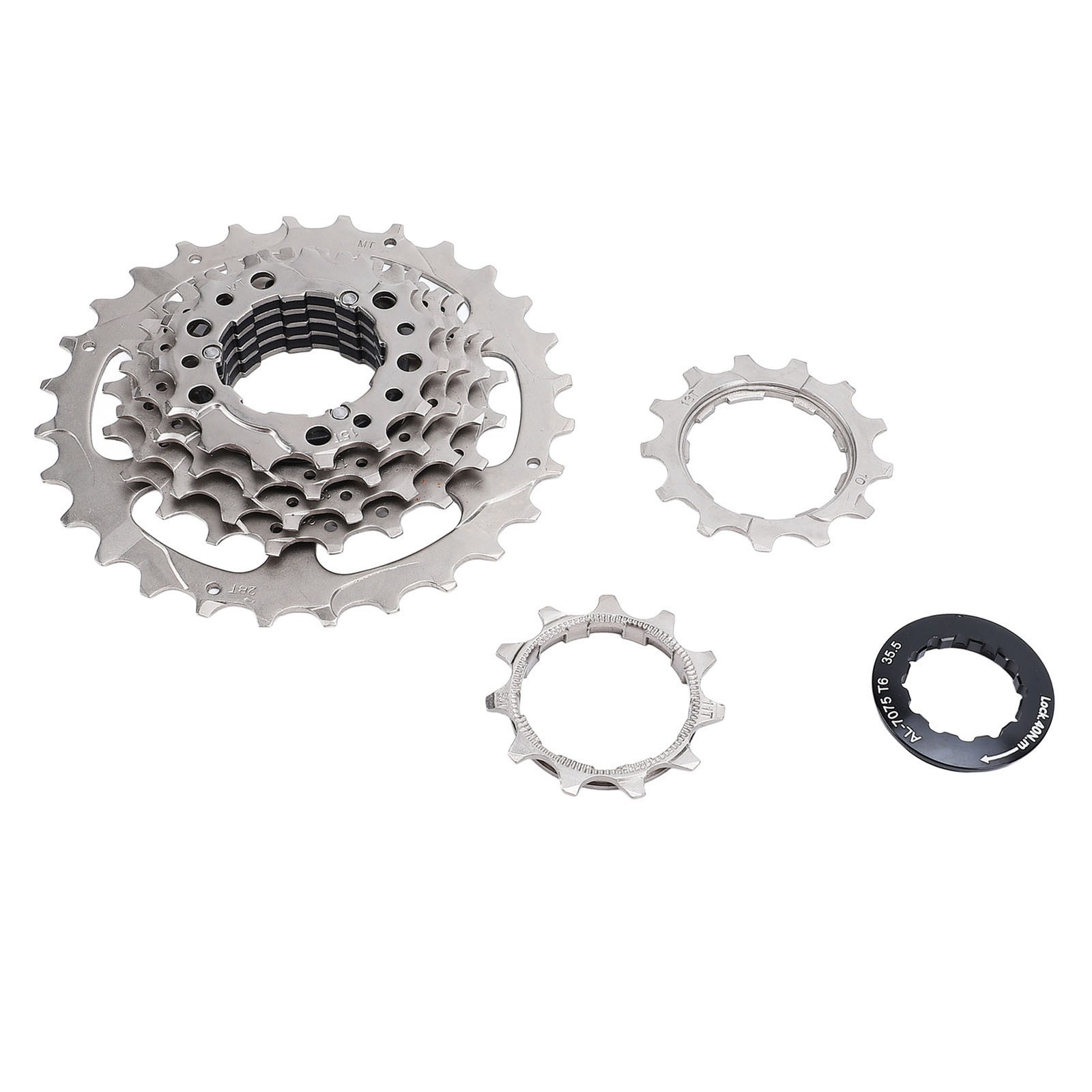 Bike Cassette 7 Speed Stainless Steel Aluminum Alloy Low Noise Bicycle Cass DVGD