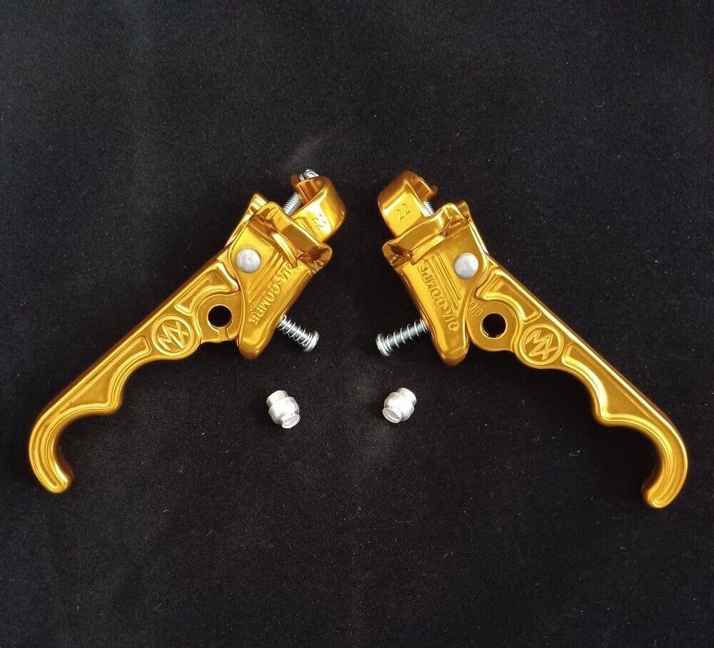 DIA-COMPE Tech 2 Finger MX120 MX-120 Old School Brake Levers PAIR BMX – GOLD