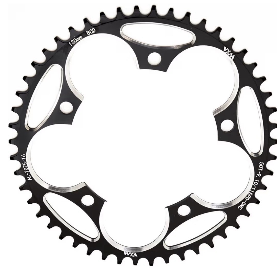 YBEKI 130BCD Chainring CNC Aluminum Narrow-Wide 8-12 Speed 48T Round