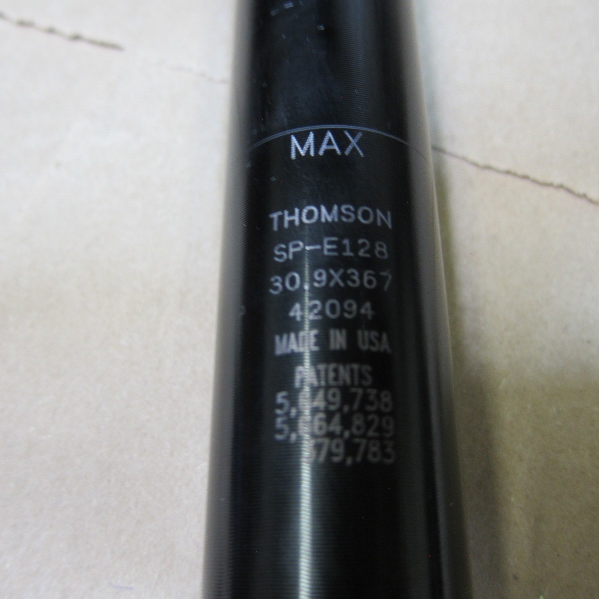 Thomson Elite 30.9 x 367mm Seatpost 0mm SB 7 x 7mm SP-E128 Road MTB Alloy