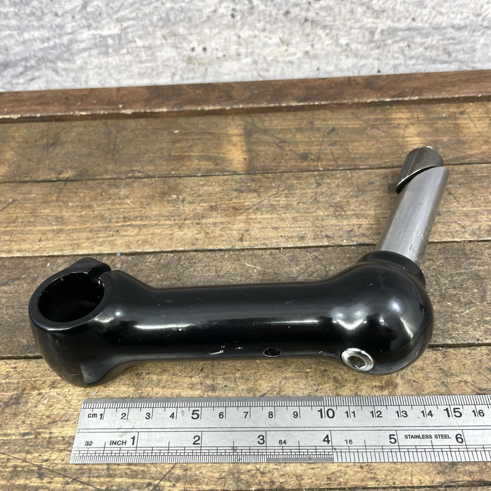 Vintage Ross .833 Quill Stem 25.4 Clamp 21.1 Black MTB Japan Handlebar