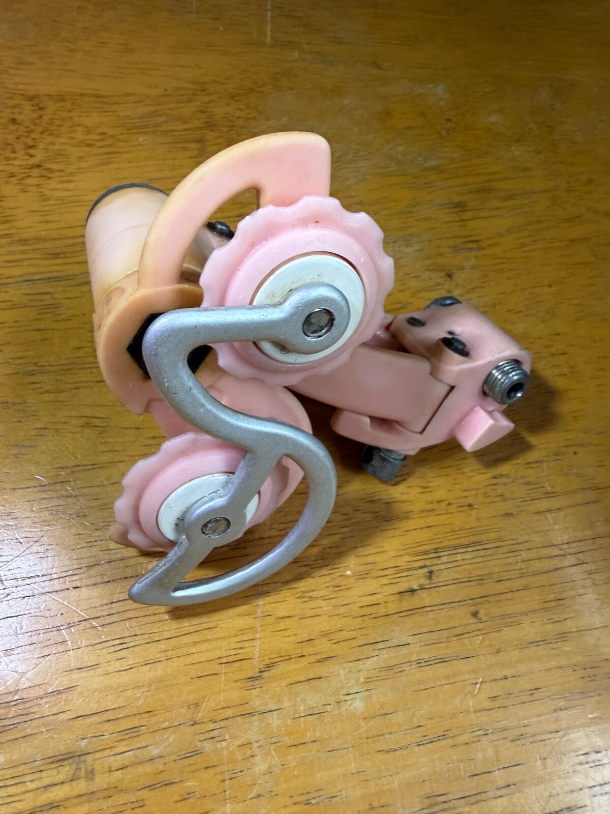 Ofmega Mistral Pink Short Cage Rear Derailleur Vintage made in ITALY CAMPAGNOLO