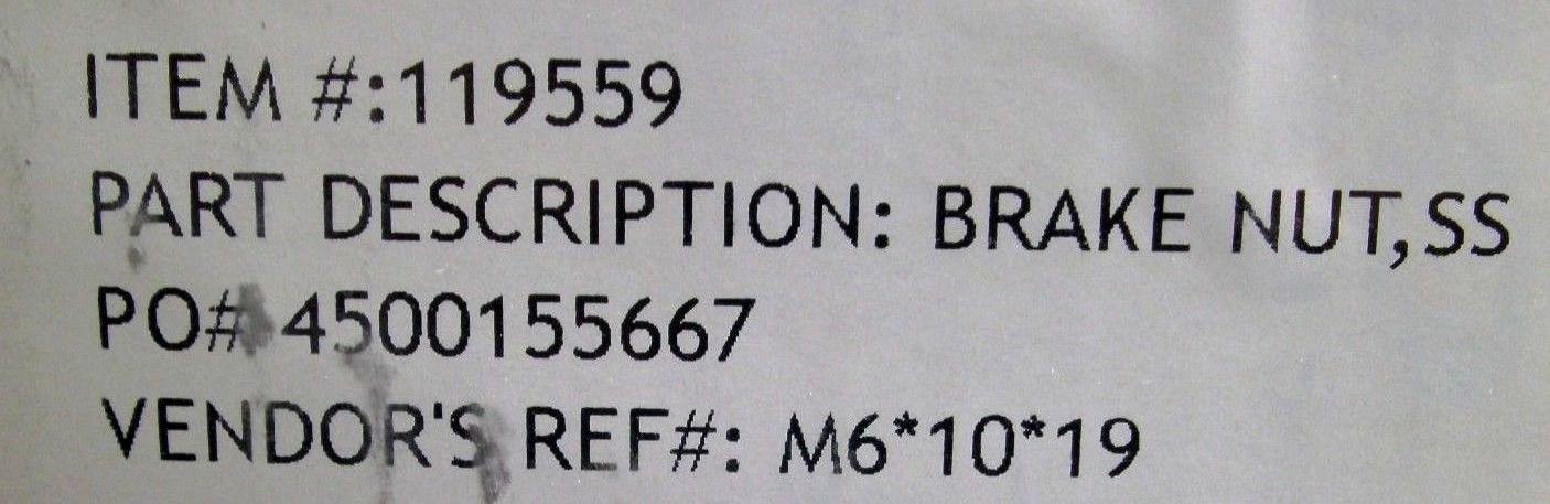 10 Tektro BRAKE MOUNTING NUT CANNONDALE BIKE 19mm x 10mm x 8mm x M6 Recessed