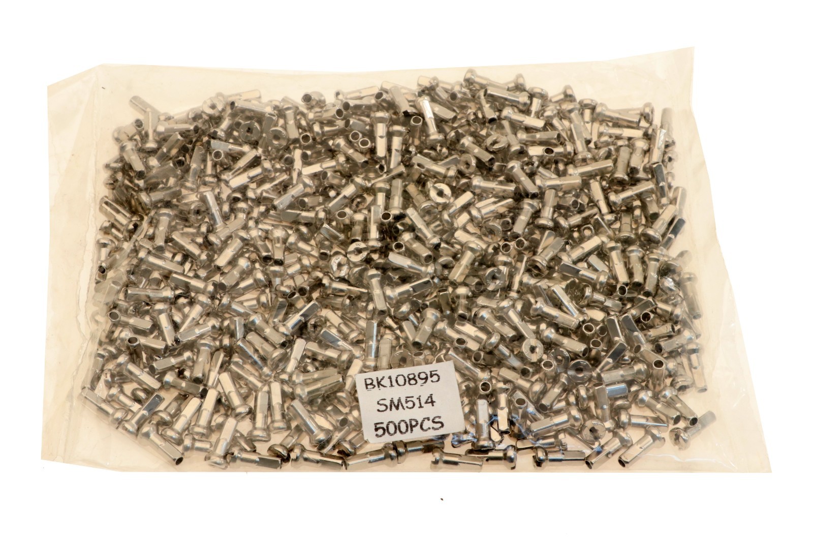 Wheelsmith Lead-Free Brass Nipples 14G 2.0 12mm Silver SM514 Bag of 500 NEW