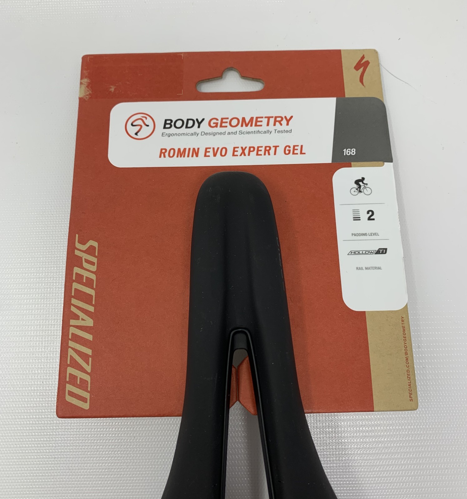 Specialized Romin Evo Expert Gel 168mm Hollow Ti Saddle – New