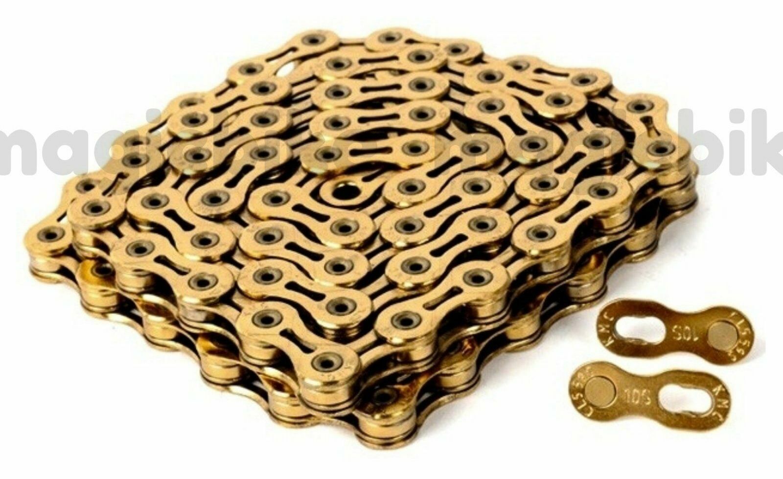 KMC X10 SL Gold 10 Speed KMC X10SL 112 Links Compatible Shimano & Sram Chain New