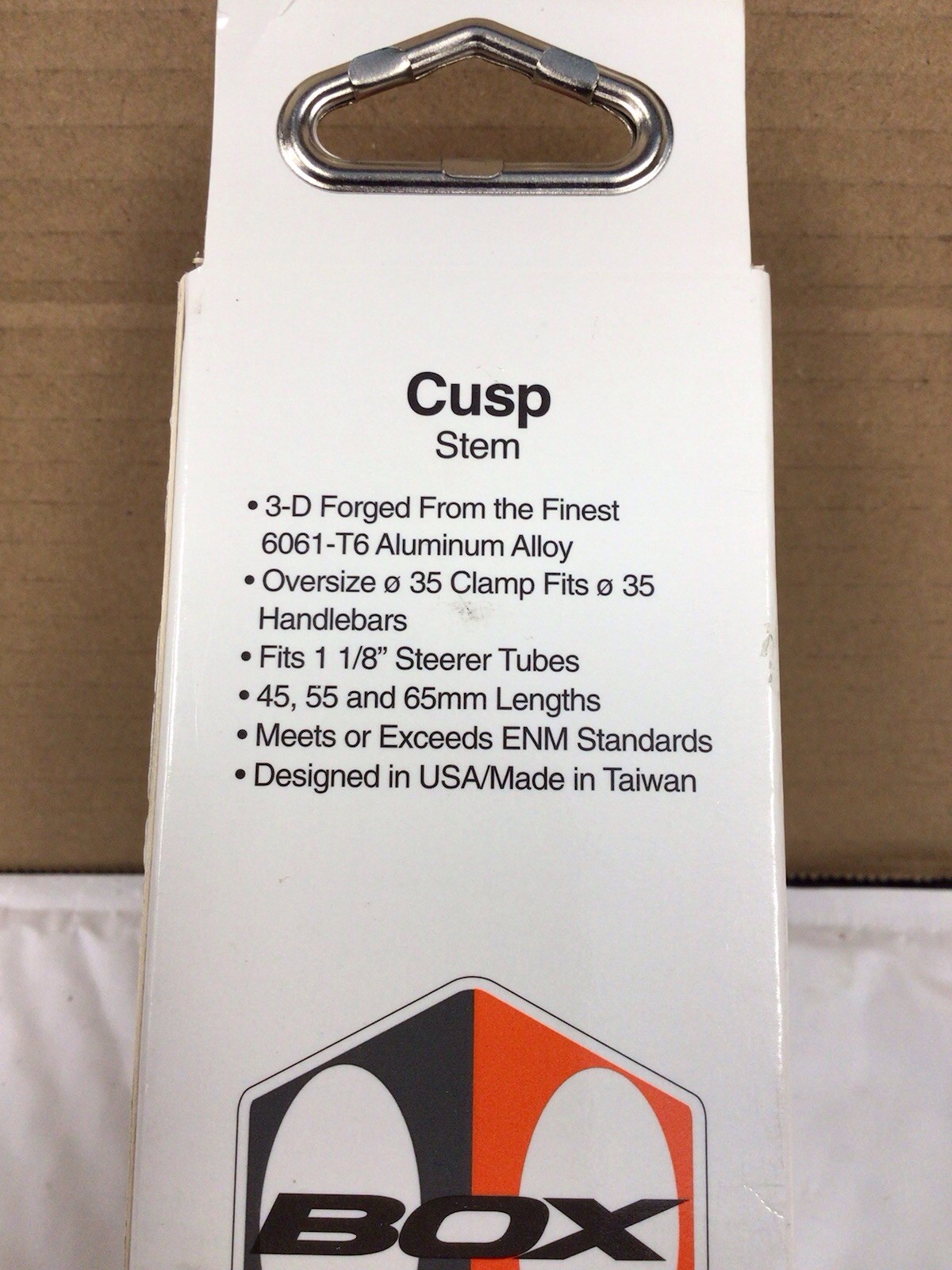 Box Components Cusp 45mm Length 35mm Clamp Aluminum Stem Gun Metal