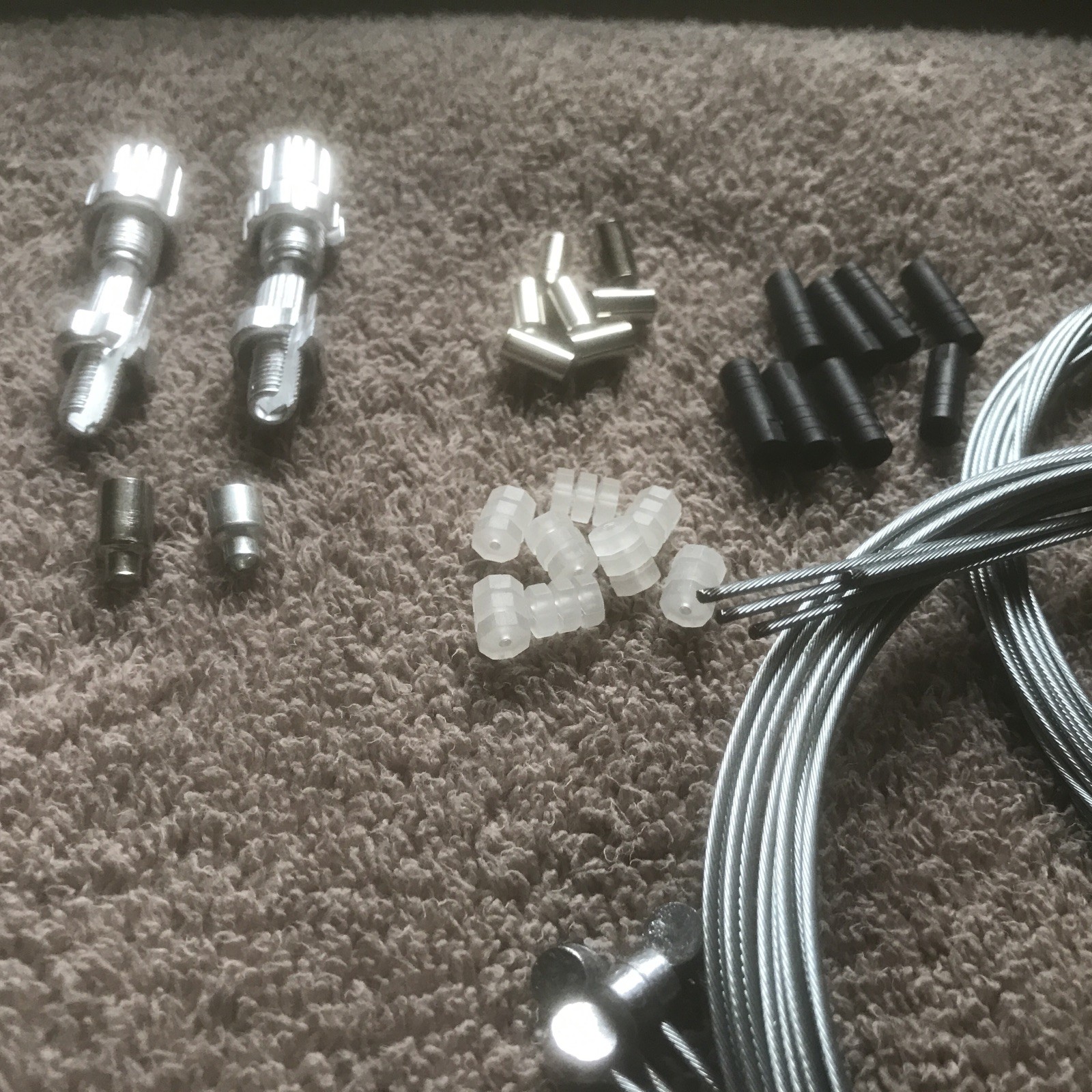 37pcs bike brake & shifter cable set complete inner replacement kit.bmx/mountain