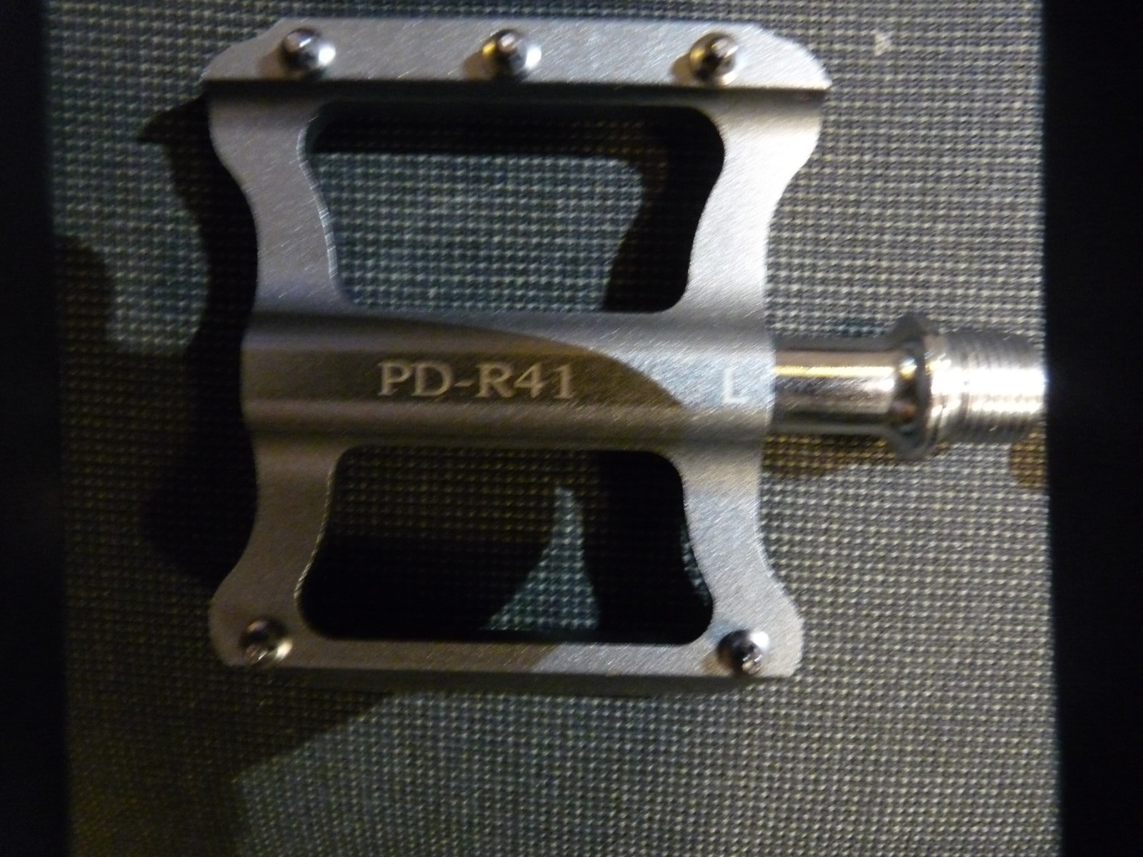 Bicycle Pedals – Aluminum – silver – Promend # PD-R41 (read)
