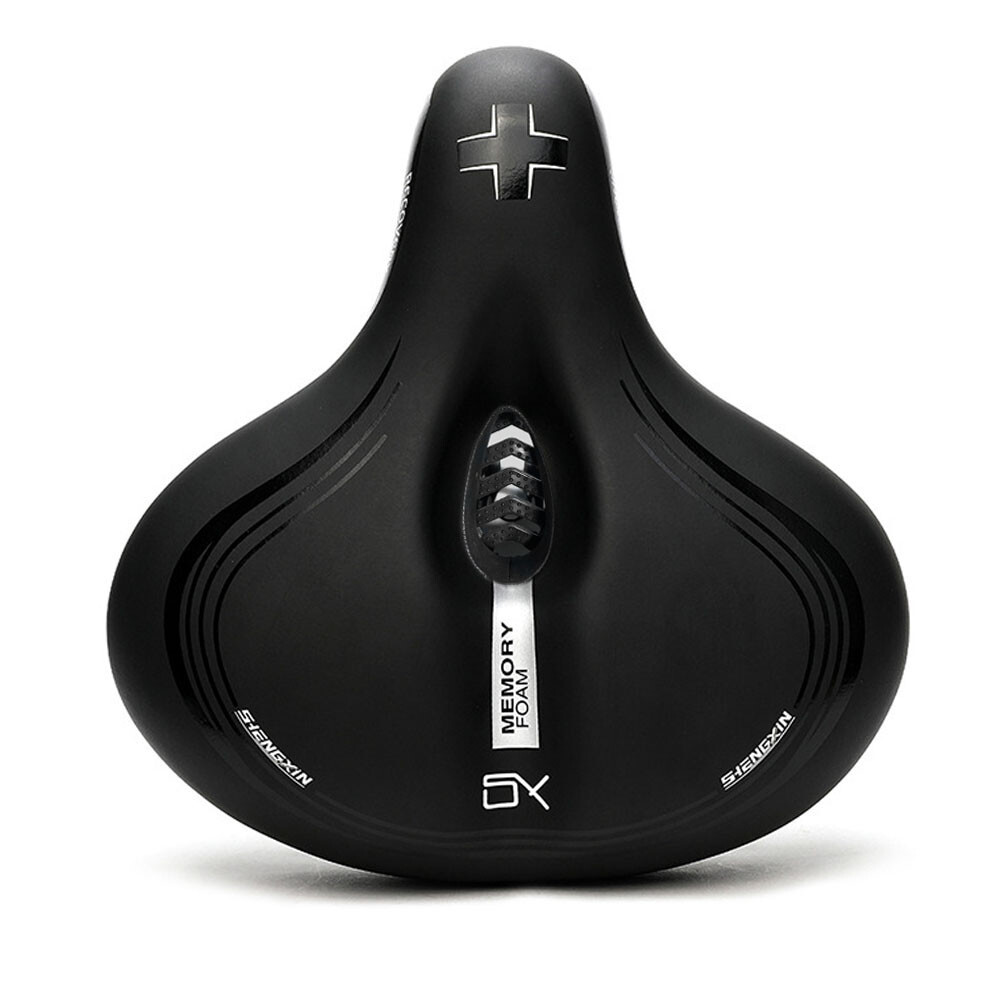 Bike Saddle Hollow Comfort Wide Big Bum Soft Gel Pad Oversize Air Cushion