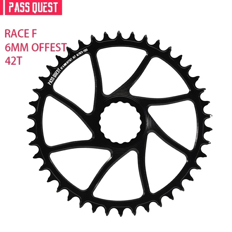 6mm Offset Narrow Wide Chainrings for Straight Mounted Crank 9/10/11/12 Speed