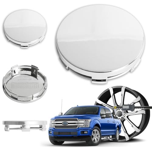 2.6Inch 65MM Wheel Center Caps for Ford Outer 65MM , Inner 61MM Chrome