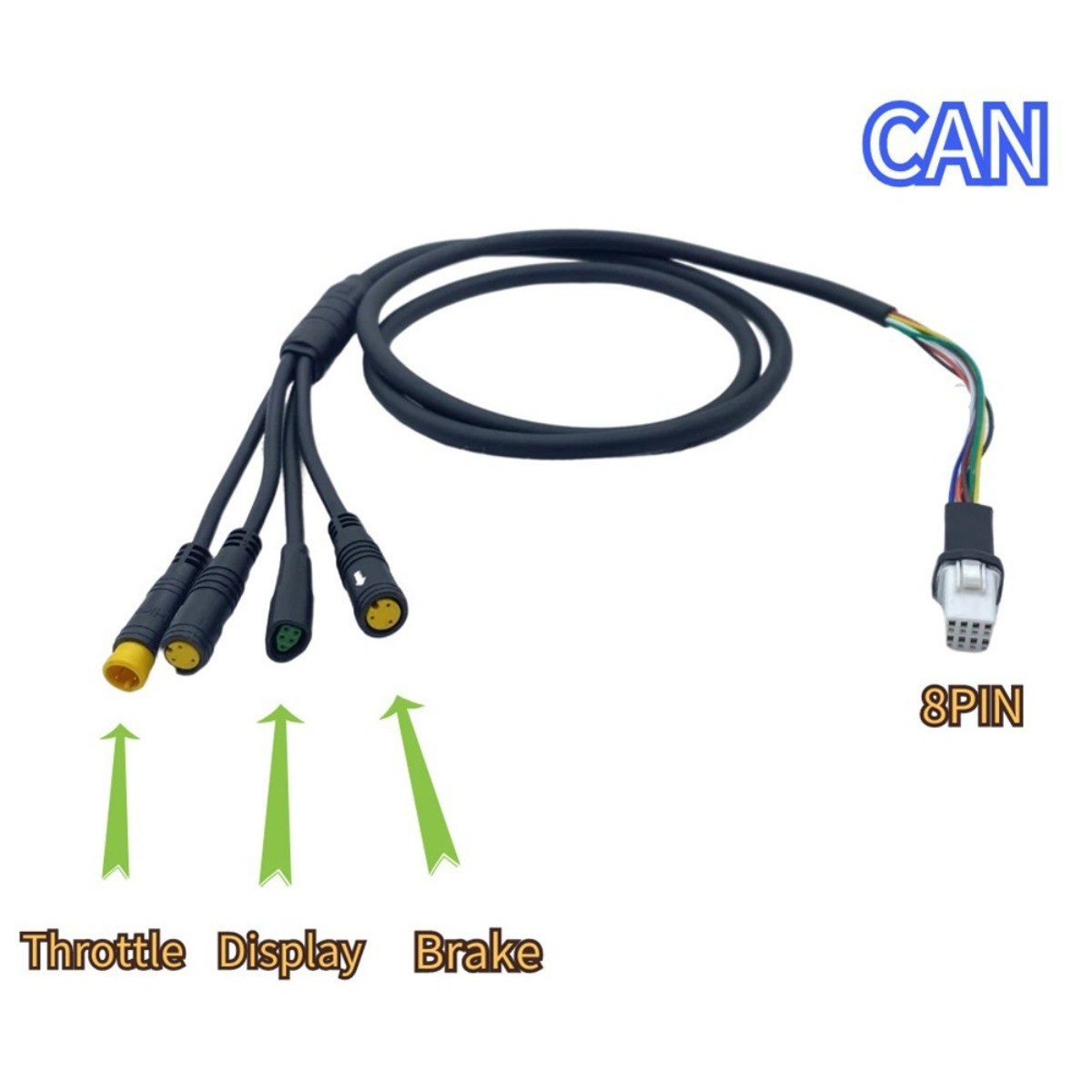 For Bafang M400 G330 G510 M620 E-Bike Motor Cable 1T4 Wire Brake Display