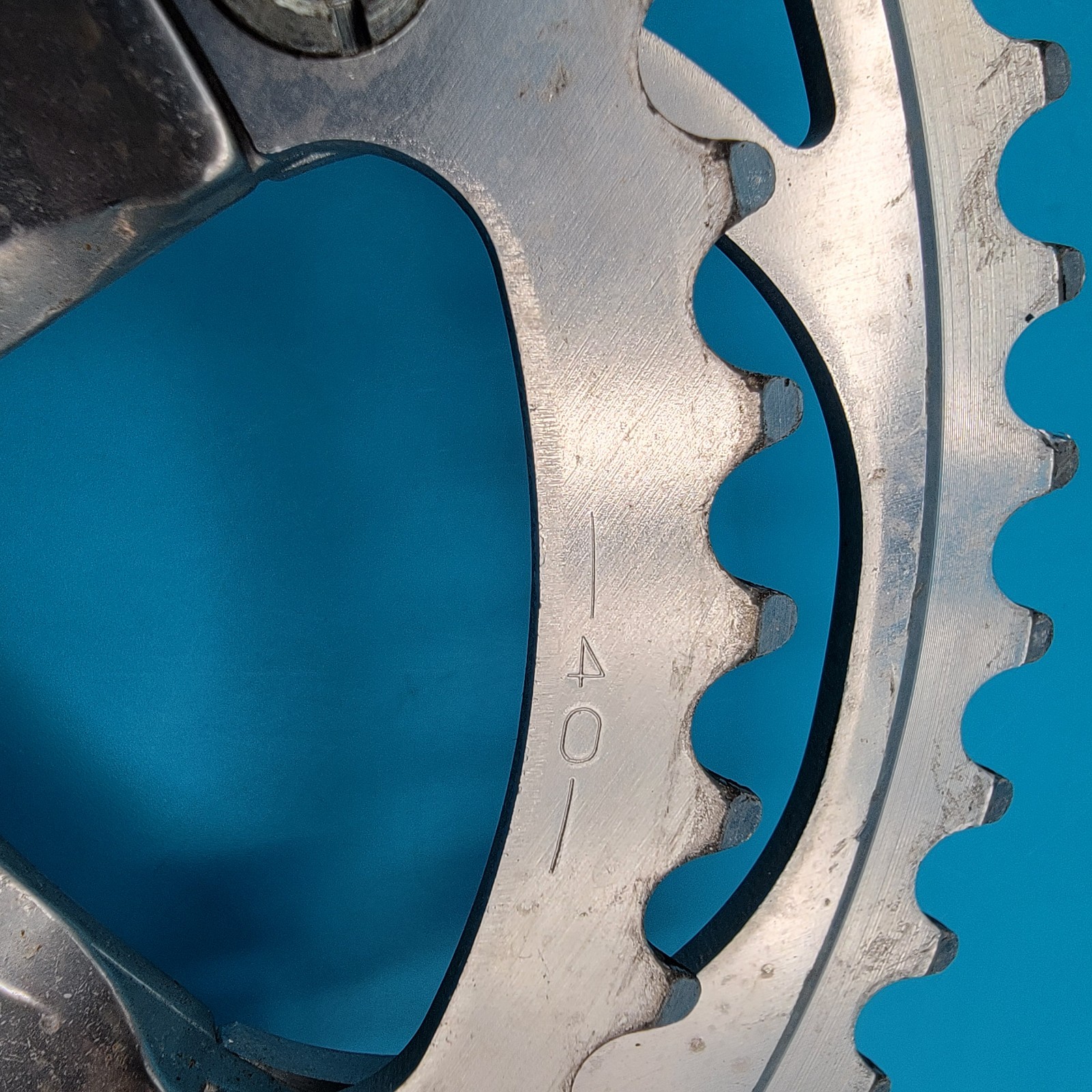 SAKAE SX Double Square Taper Crankset 170mm 52/40t 5 Bolt 130 BCD Vintage f12