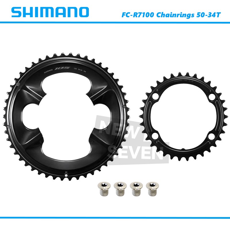 Shimano 105 FC-R7100 Road Crankset Chainring 50-34T/52-36T with Mounting Bolts