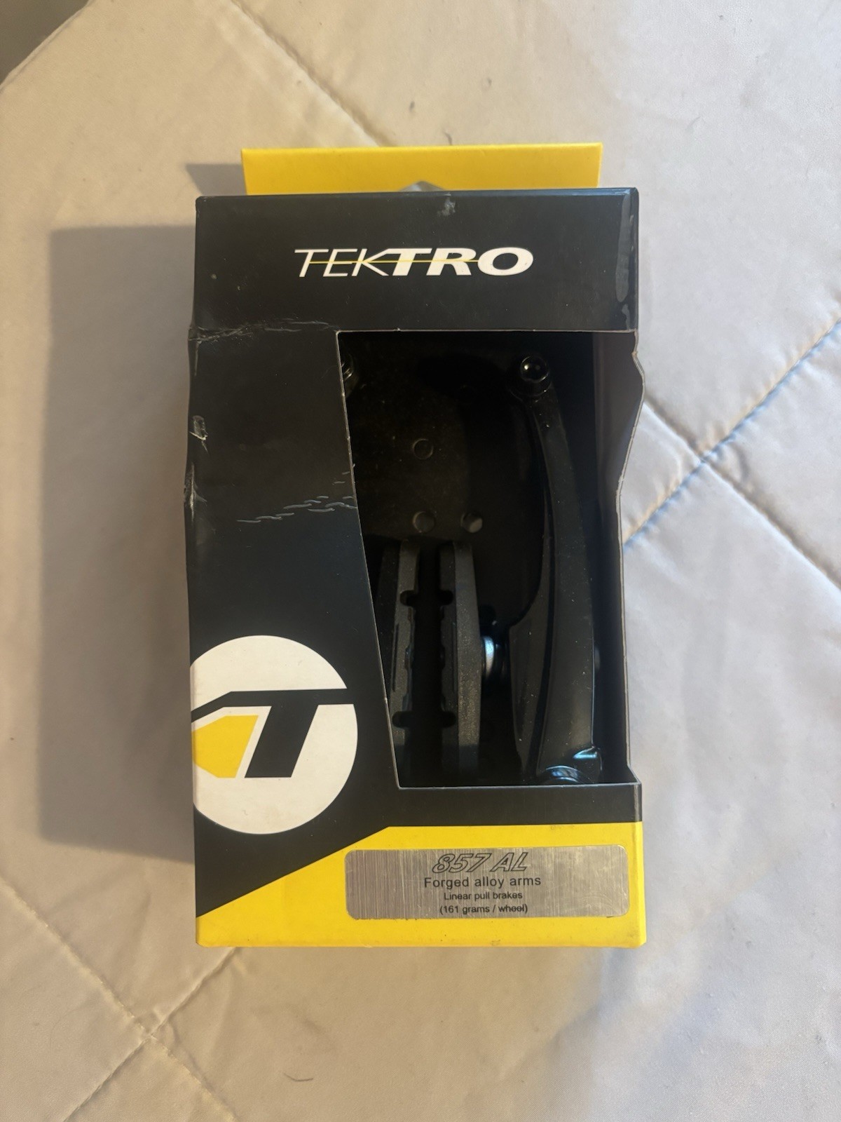 Tektro 857 AL Linear Pull V-Brake Black for MTB Hybrid Bike fits Shimano Deore