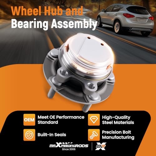 maXpeedingrods 2 Pcs 513334 Front Wheel Hub and Bearing Assembly for 513334×2
