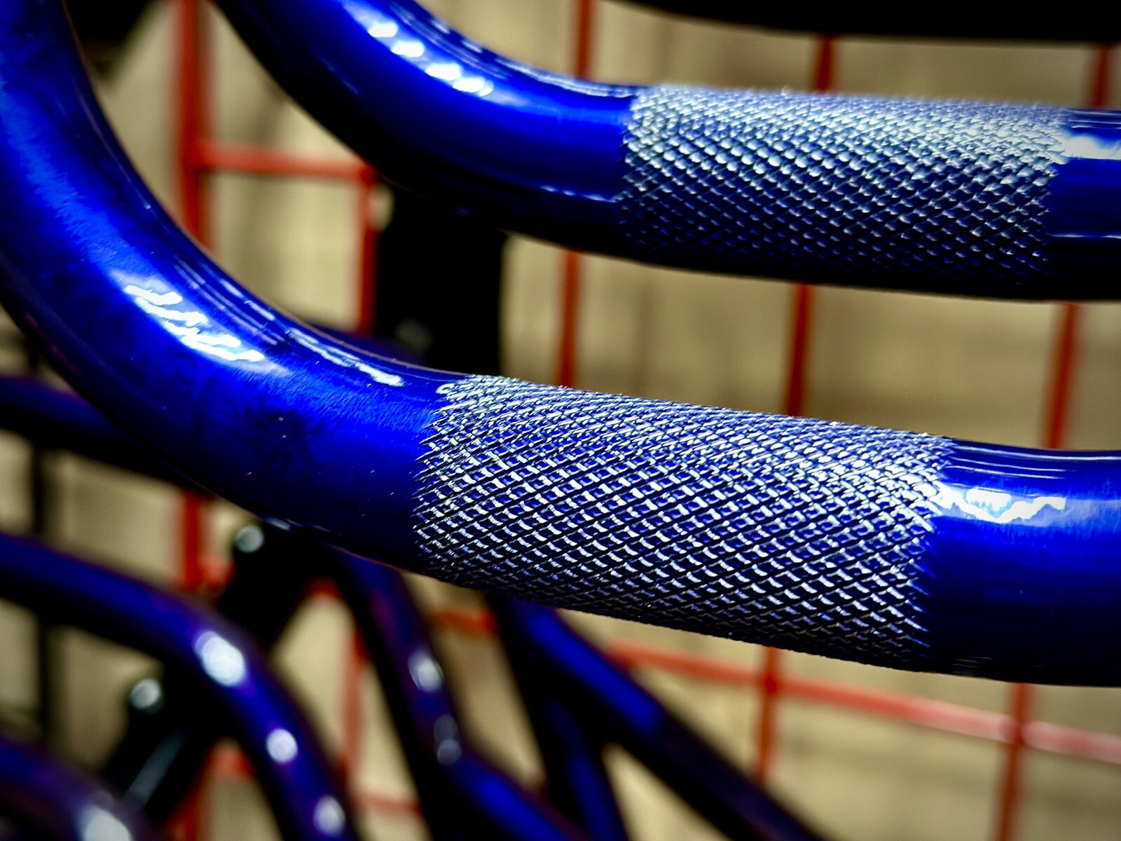 New USA Nebraska Made Nowear 2 pc Candybars BMX Handlebar 9.5” Trans Blue