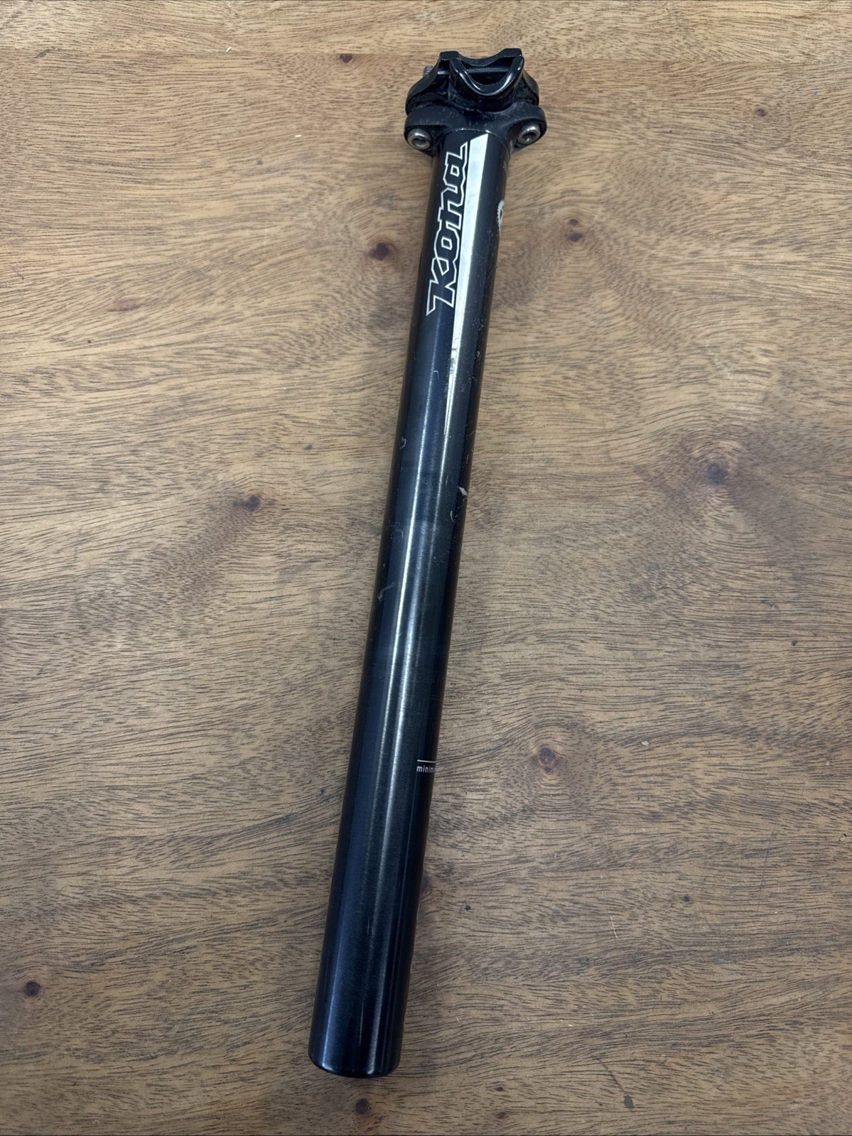 Kona Mountain Gravel Bike Seatpost 31.6mm 375mm Zero Setback Black