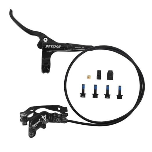 MTB 4 Pistons Hydraulic Disc Brake Set, Mountain Bike Left 850 mm Right Front