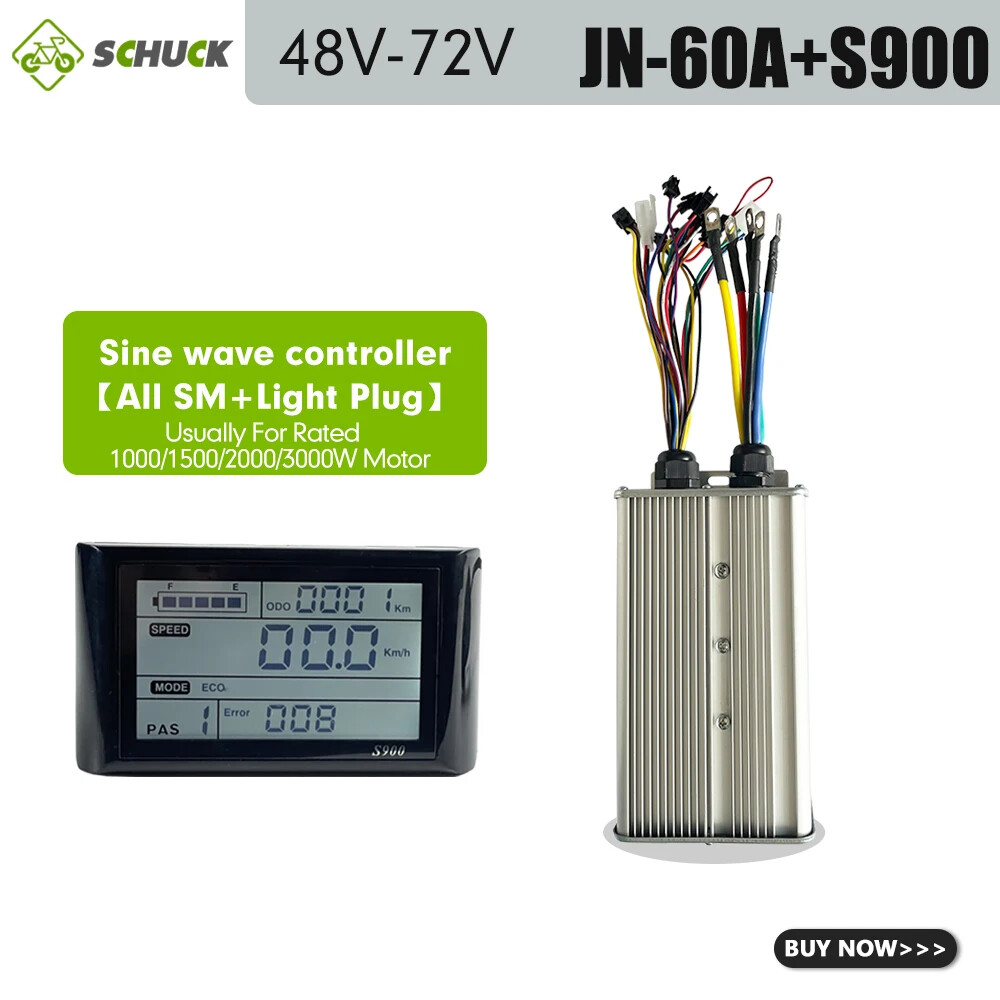 60A Dual Mode Controller with Light Lock Plug for 1000/1500/2000/3000W Motor