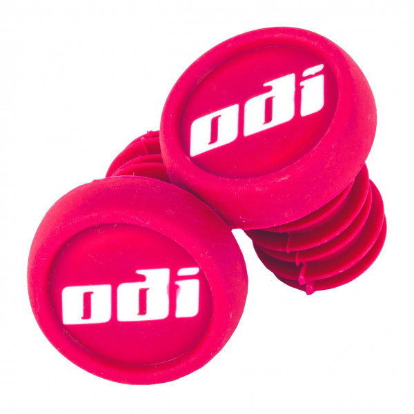 One PAIR ODI BMX bicycle nylon handlebar push-in bar ends plugs – PINK