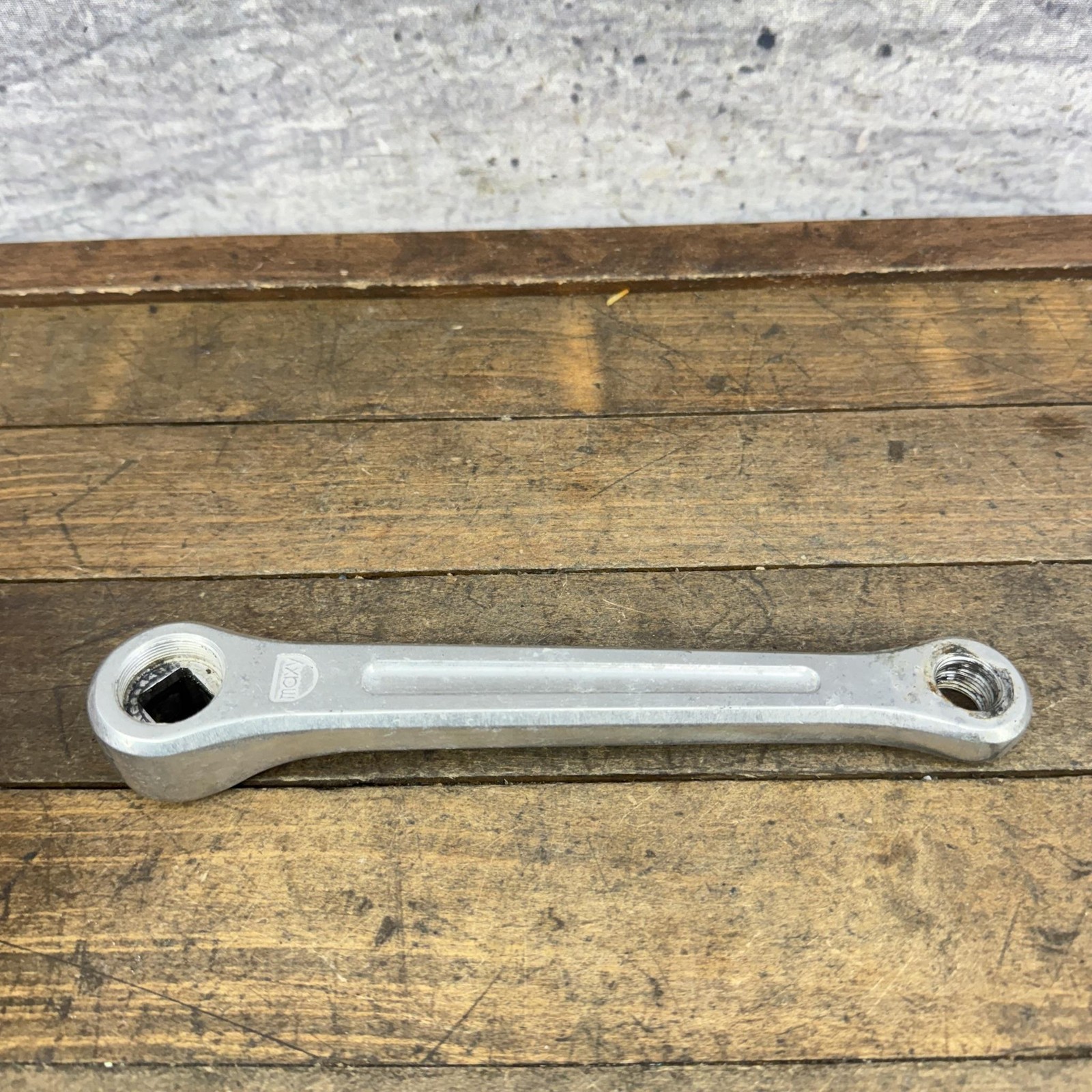 Vintage Maxy BMX Left Crank Arm 171mm Square Taper Forged Japan F-12