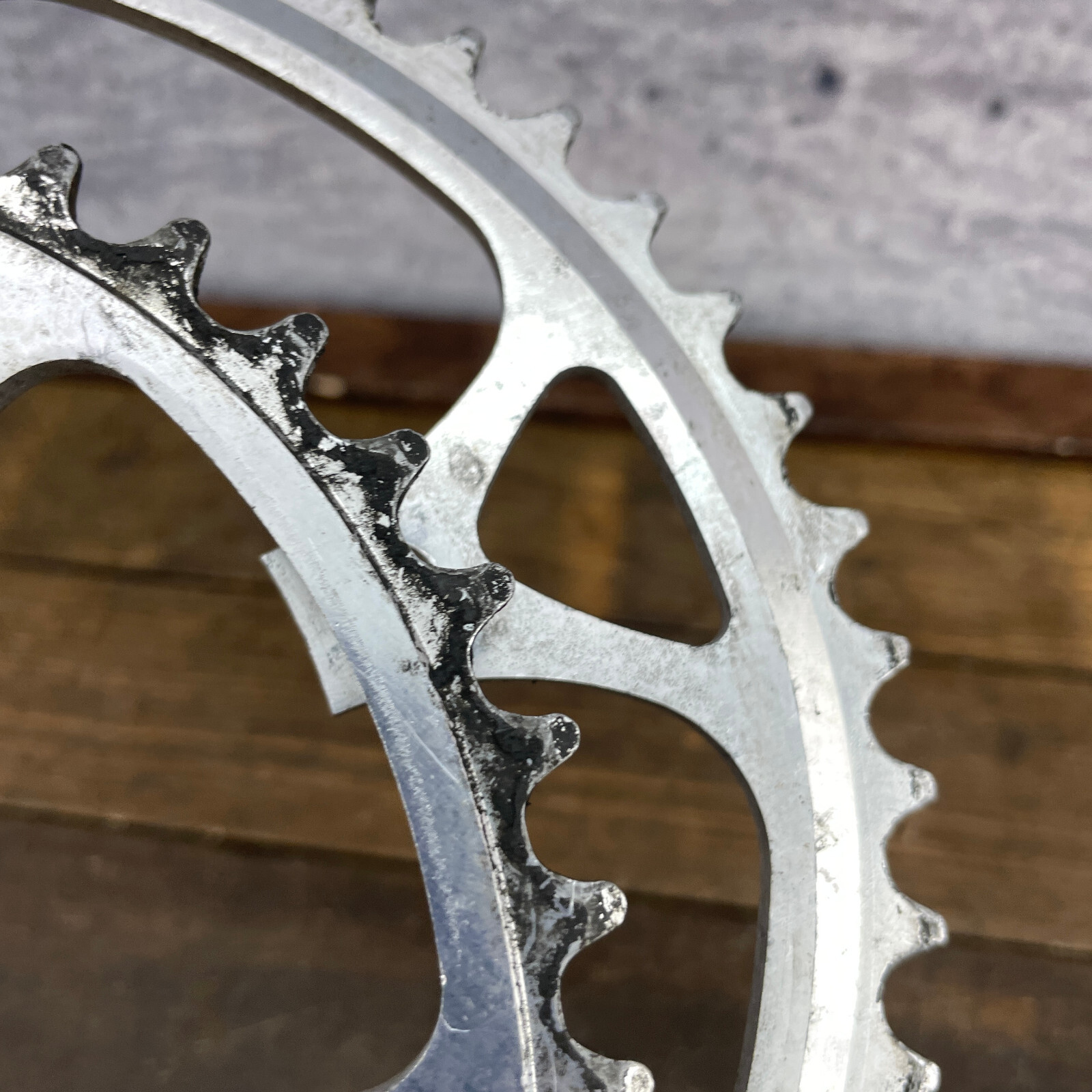 Vintage Shimano 600 Biopace Chainring Set 130 BCD 52 42 Tooth Ring 52t 42t 80s