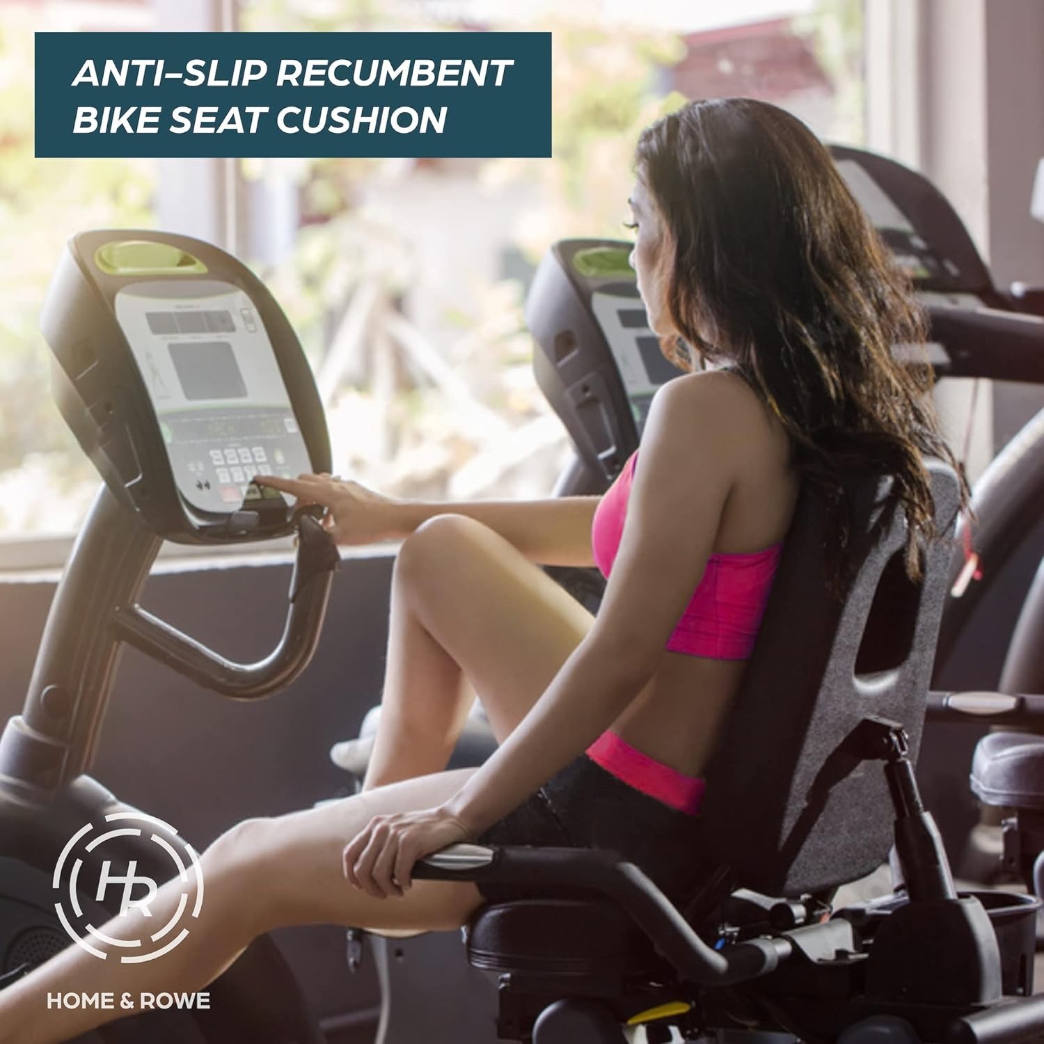 Recumbent Bike Seat Cushion – Anti-Slip Extra-Wide Seat Pad for Desk and Exer…