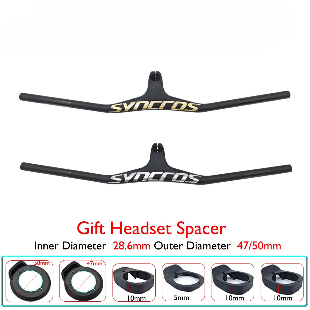 Integrated Cockpit XC MTB Bike Handlebar -17 Degree Full Carbon Width 660-800mm