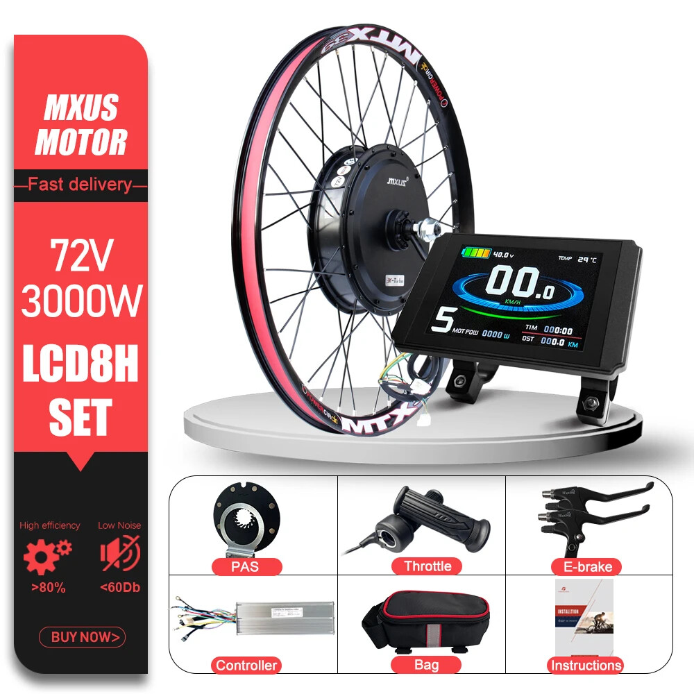 48V 72V 1000W 2000W 3000W Front Rear Brushless Hub Motor for MTB Electric Bike