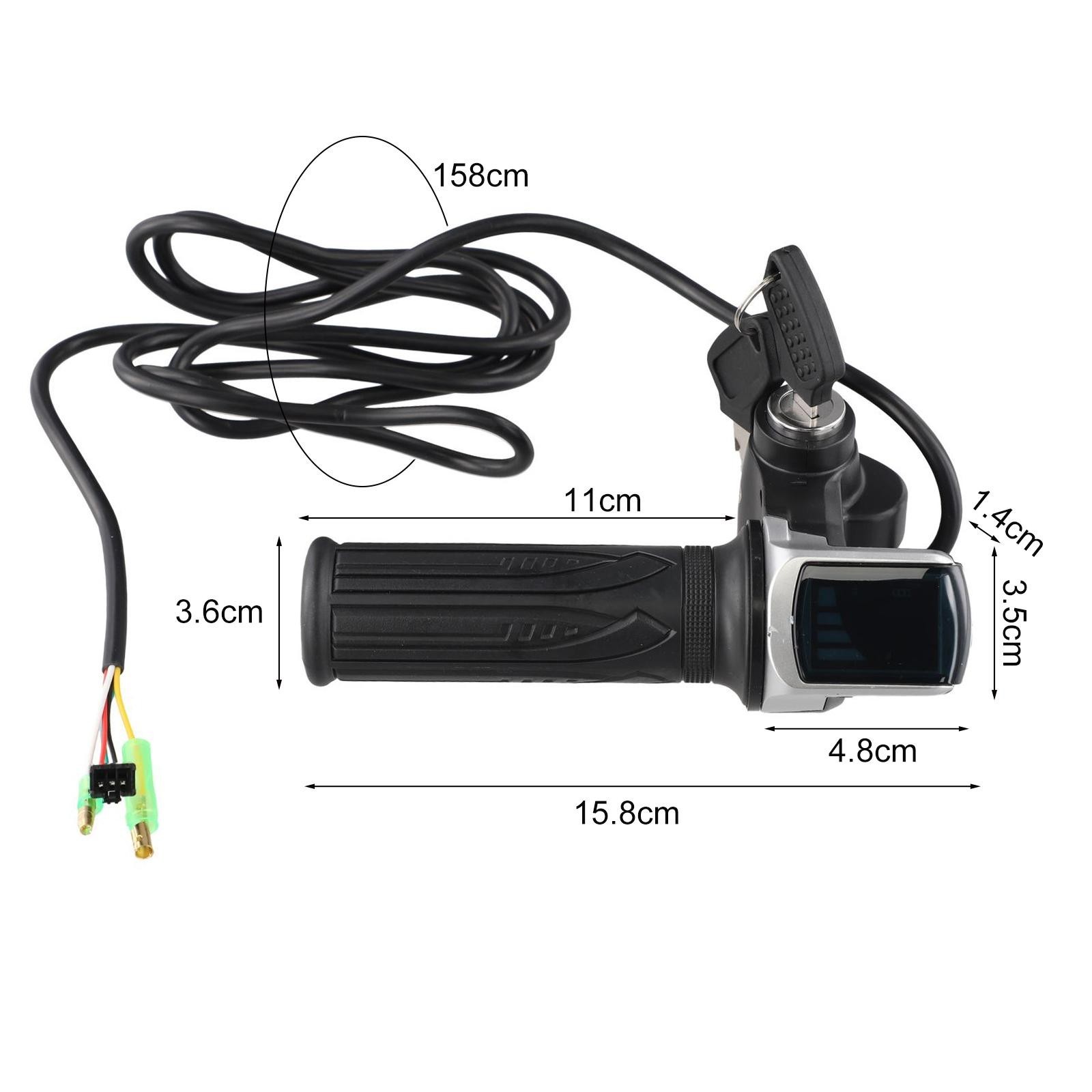 Throttle Grip Spare Speed Shifter Switch Key Lock Metal Outdoor Plastic