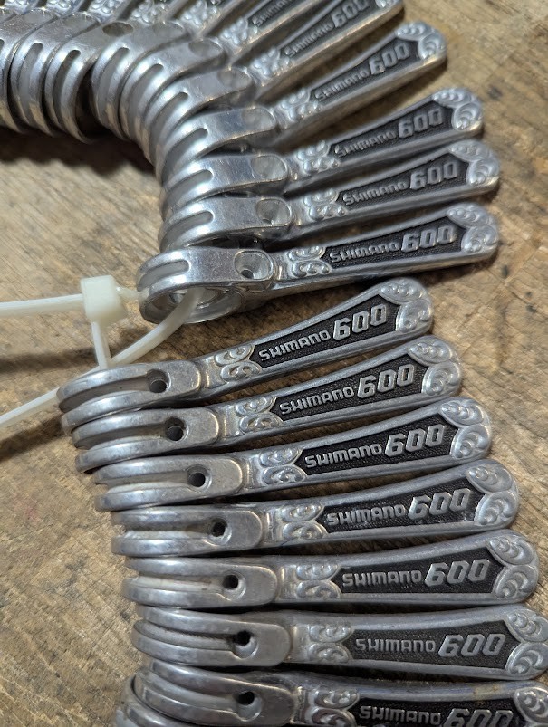 Shimano 600 Arabesque downtube shifter levers NOS Made in Japan