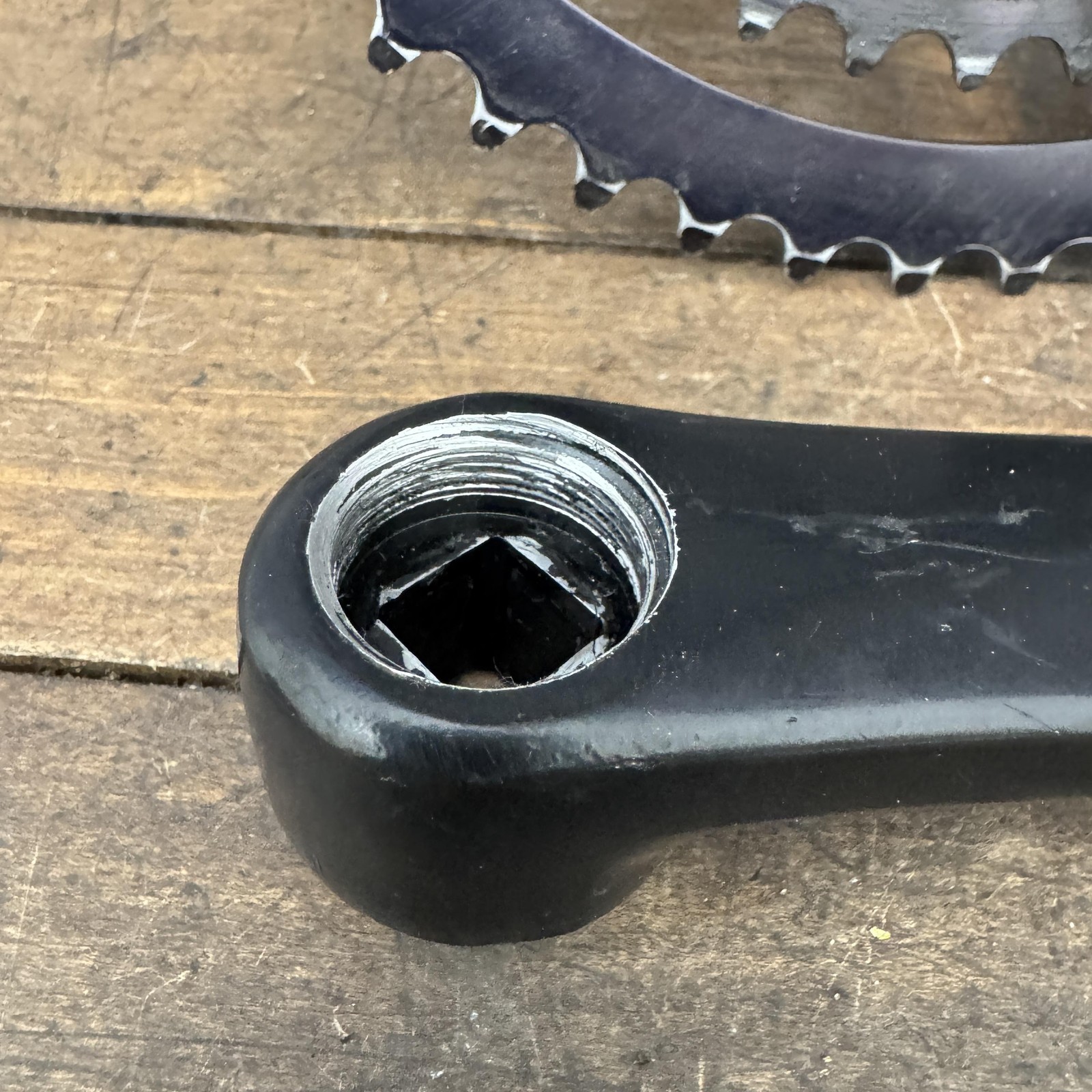 Vintage Cannondale Black Lightning Crank 170mm SR Crankset 52/42 OvalTech