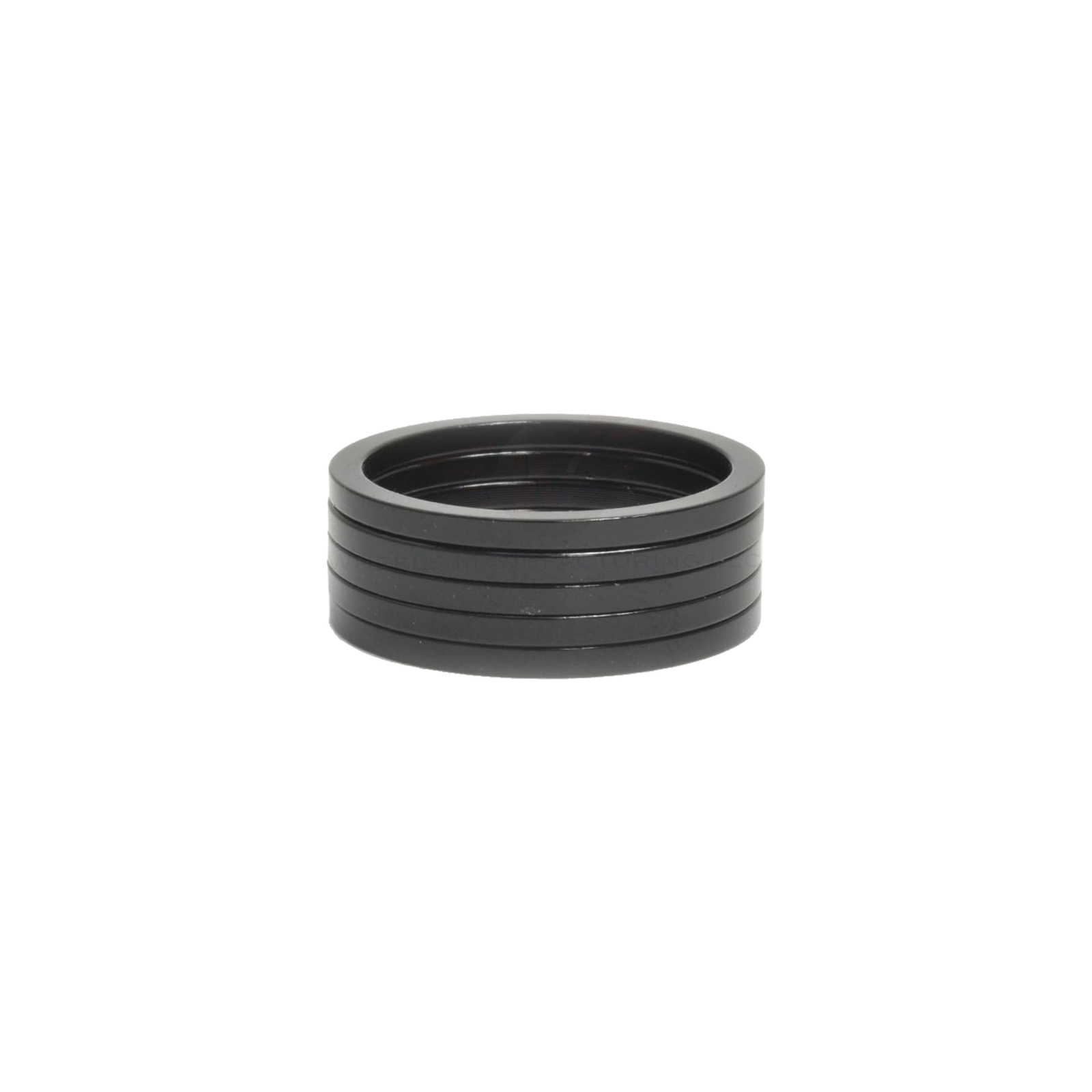 Wheels Manufacturing Aluminum Headset Spacer – 1-1/8″, 2.5mm, Black, 5-pack