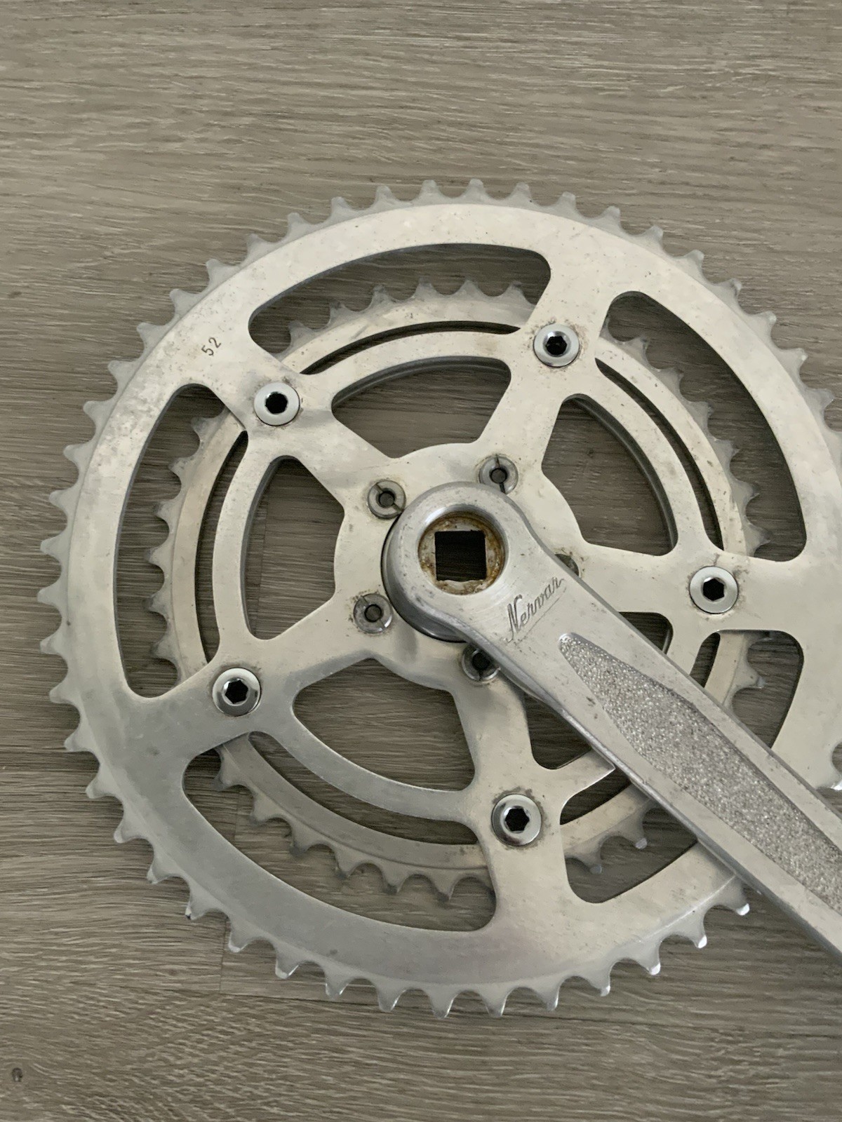 NERVAR CRANK SPIDER ONLY DOUBLE 40-52 TOOTH 170 MM FRENCH PEDAL THREADS