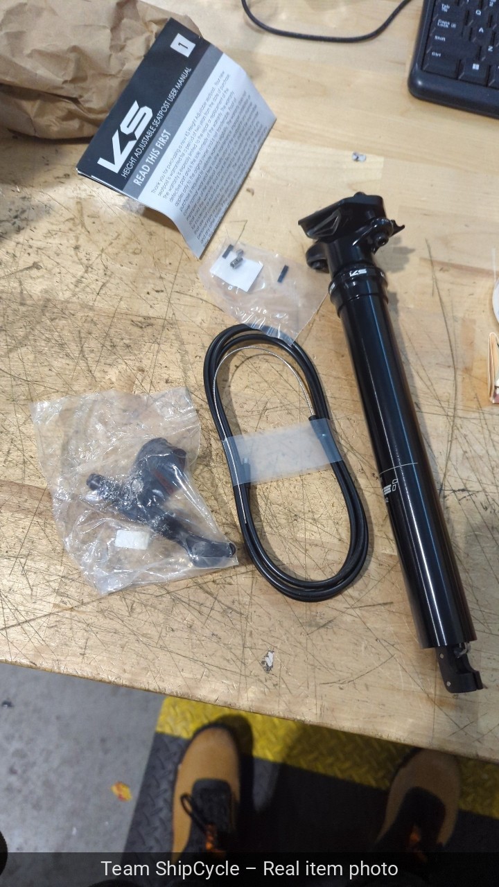 DAMAGED Kind Shock Ragei Alloy Dropper Seatpost 150mm Travel 309x442mm w KS R