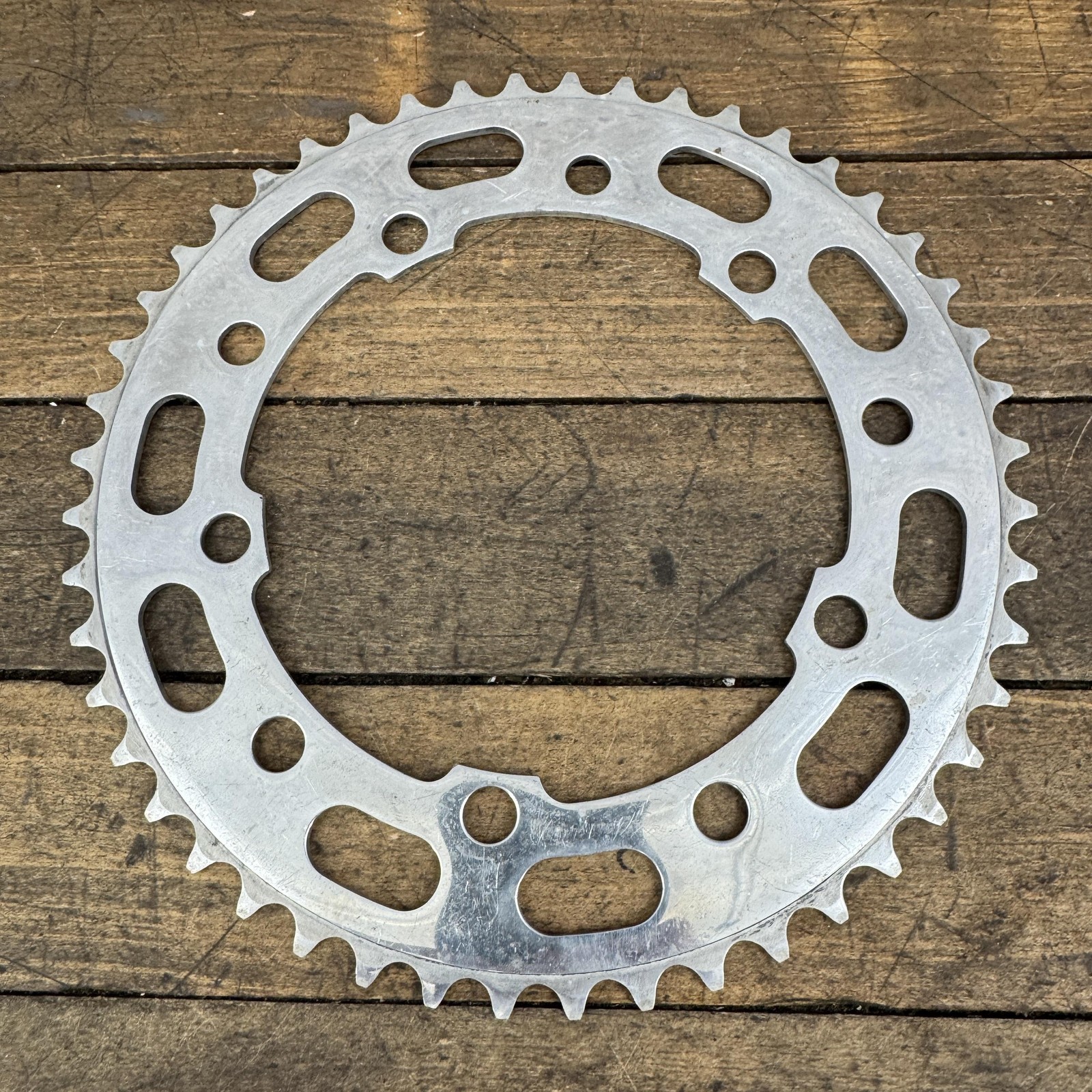 Vintage 48T Chainring 144 130 BCD 5-Arm Silver Aluminum Road Bike