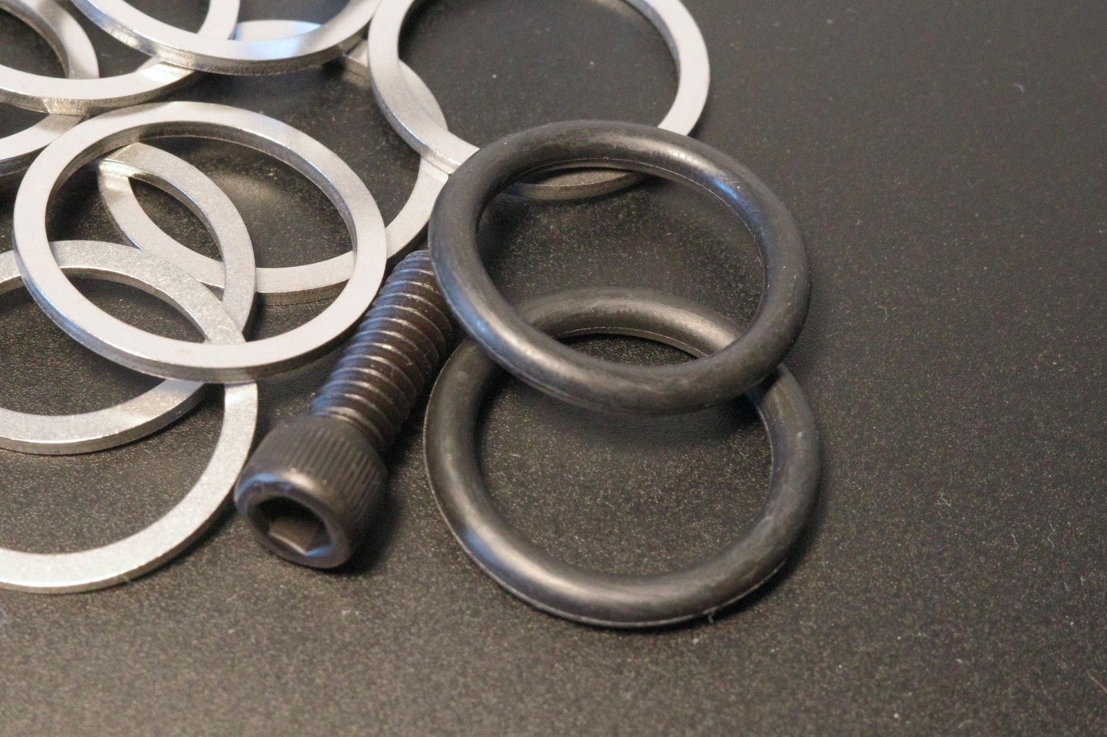 Bullseye crank shims & spacer hardware set – accurate reproduction. Retro MTB